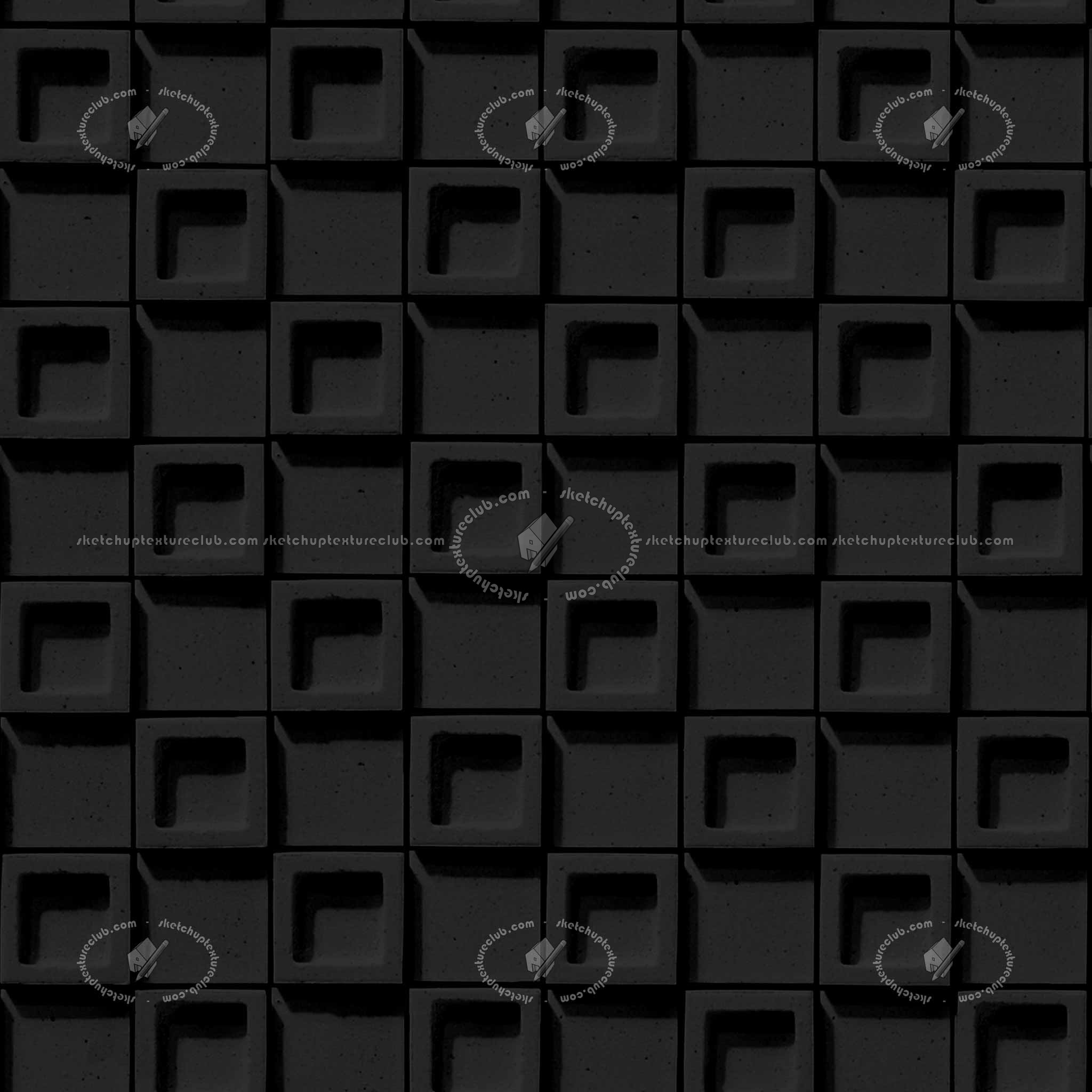 Textures   -   ARCHITECTURE   -   WALLS TILE OUTSIDE  - Concrete exterior wall tiles texture seamless 21288 - Specular