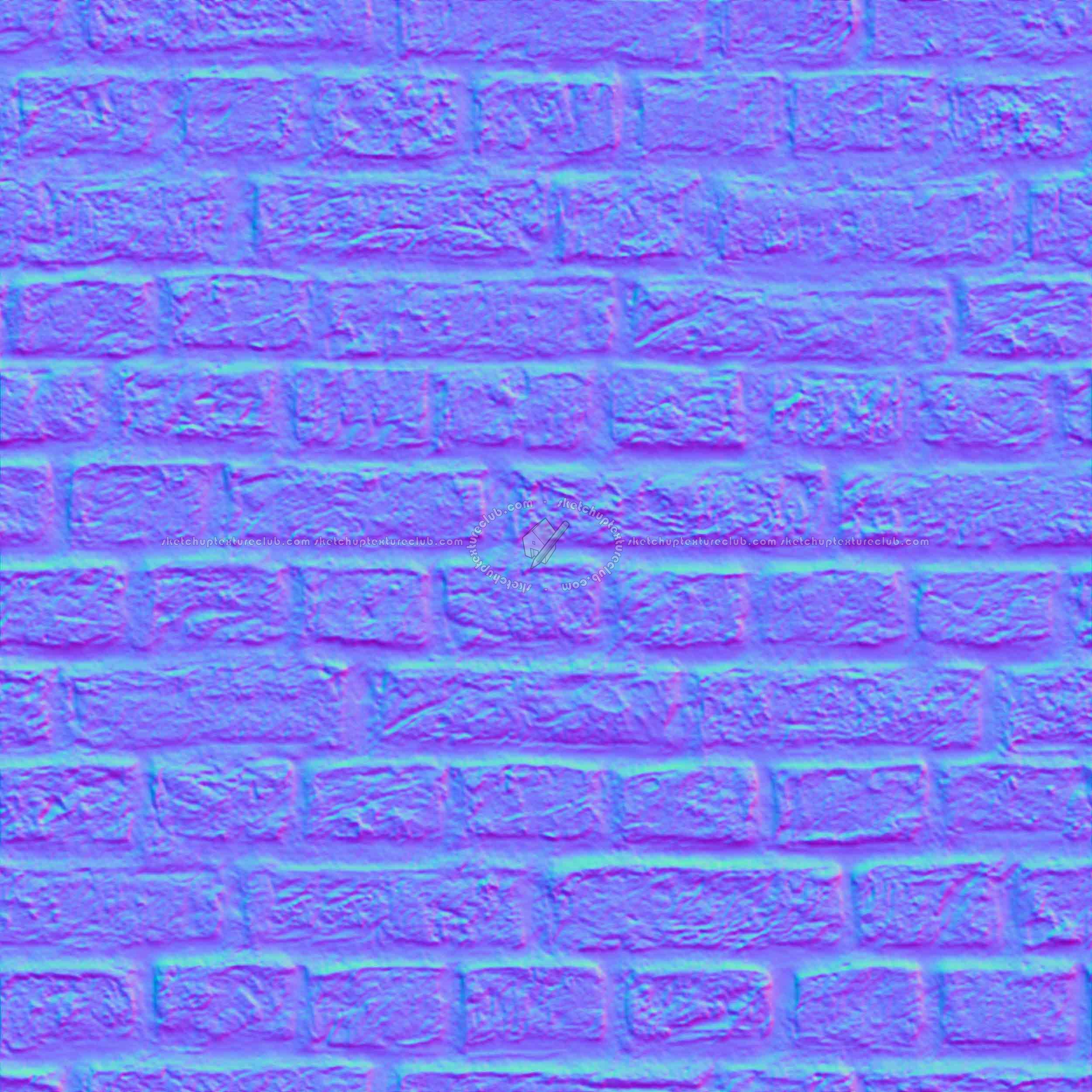 Textures   -   ARCHITECTURE   -   BRICKS   -   Dirty Bricks  - Dirty bricks texture seamless 00145 - Normal