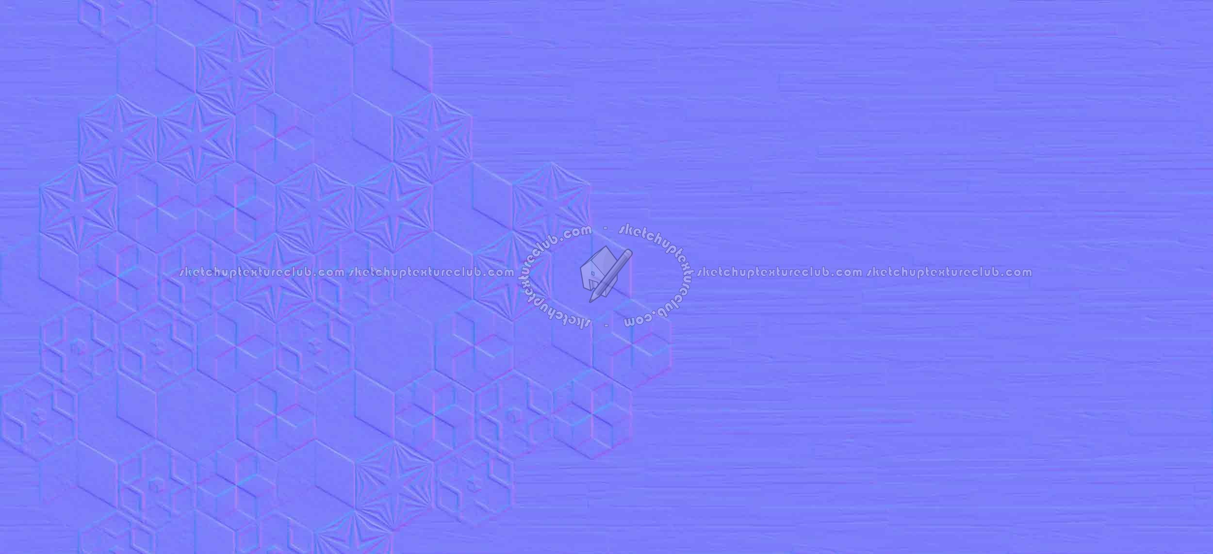 Textures   -   ARCHITECTURE   -   TILES INTERIOR   -   Hexagonal mixed  - Hexagonal tile texture seamless 16867 - Normal