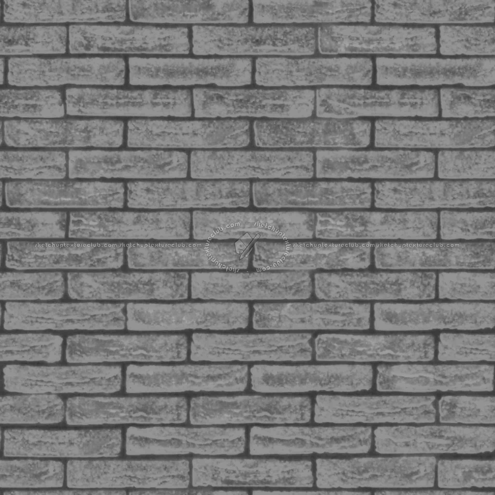 Textures   -   ARCHITECTURE   -   BRICKS   -   Facing Bricks   -   Rustic  - Rustic bricks texture seamless 00176 - Displacement
