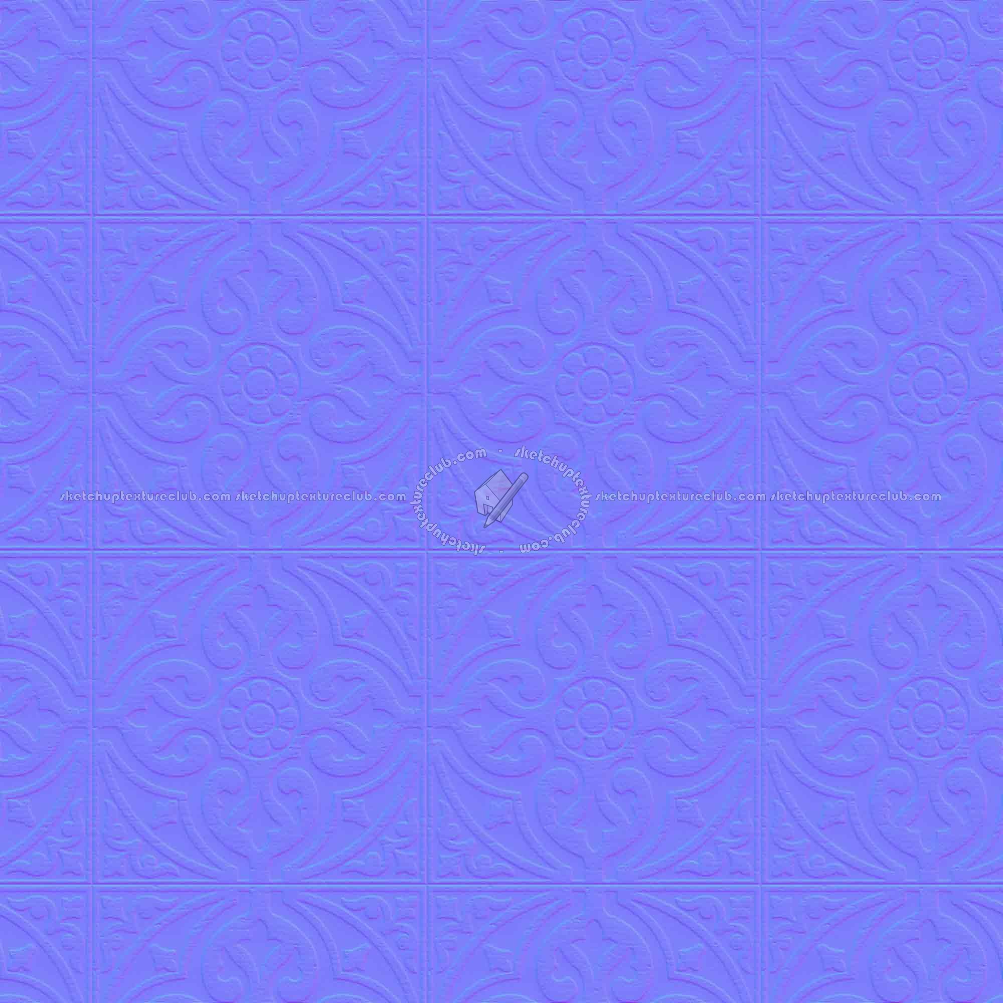 Textures   -   ARCHITECTURE   -   TILES INTERIOR   -   Marble tiles   -   Marble geometric patterns  - Travertine floor tile texture seamless 2 21120 - Normal