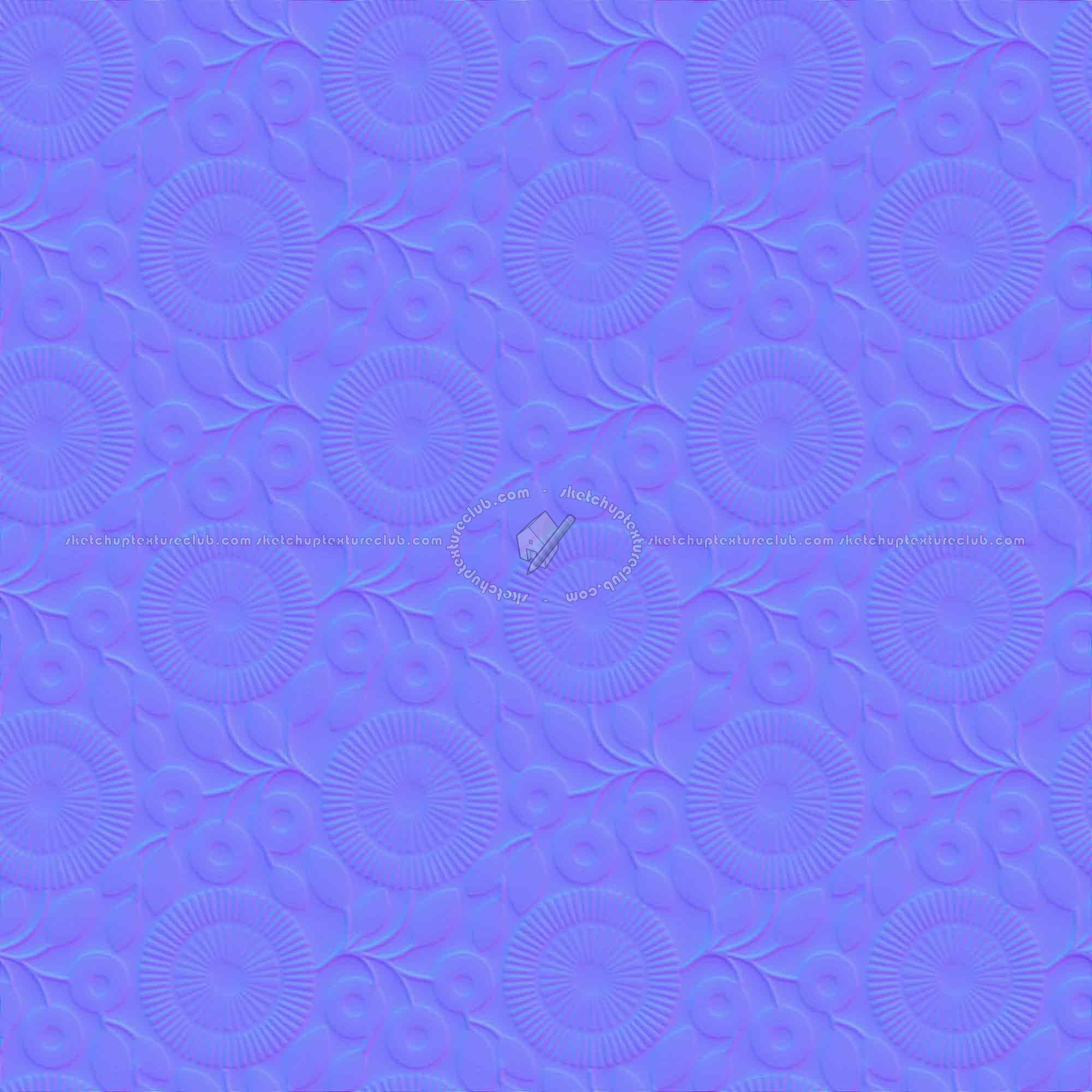 Textures   -   FREE PBR TEXTURES  - Wallpaper PBR texture seamless 21436 - Normal