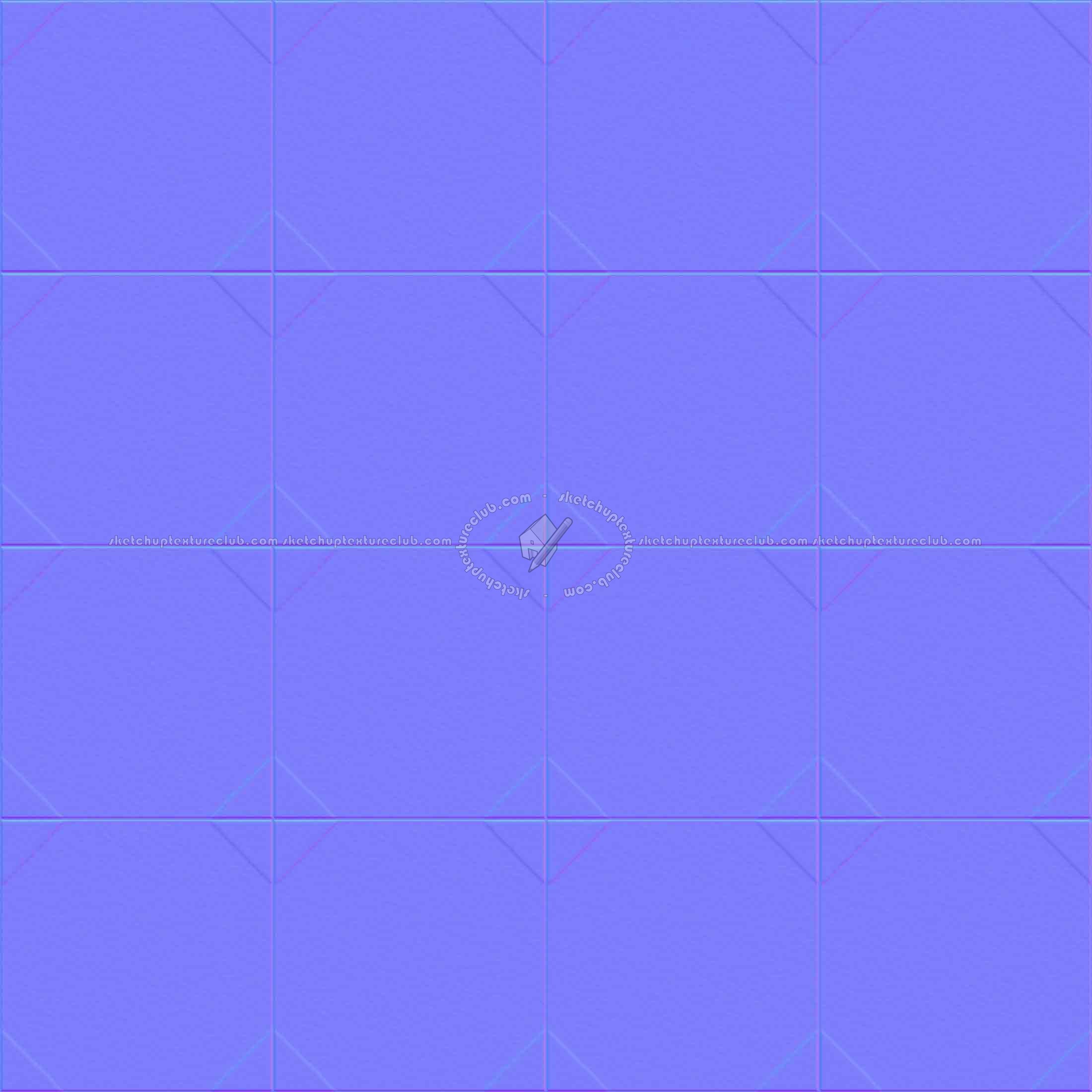 Textures - ARCHITECTURE - TILES INTERIOR - Cement - Encaustic - Cement - Cement concrete tile texture seamless 13344 - Normal