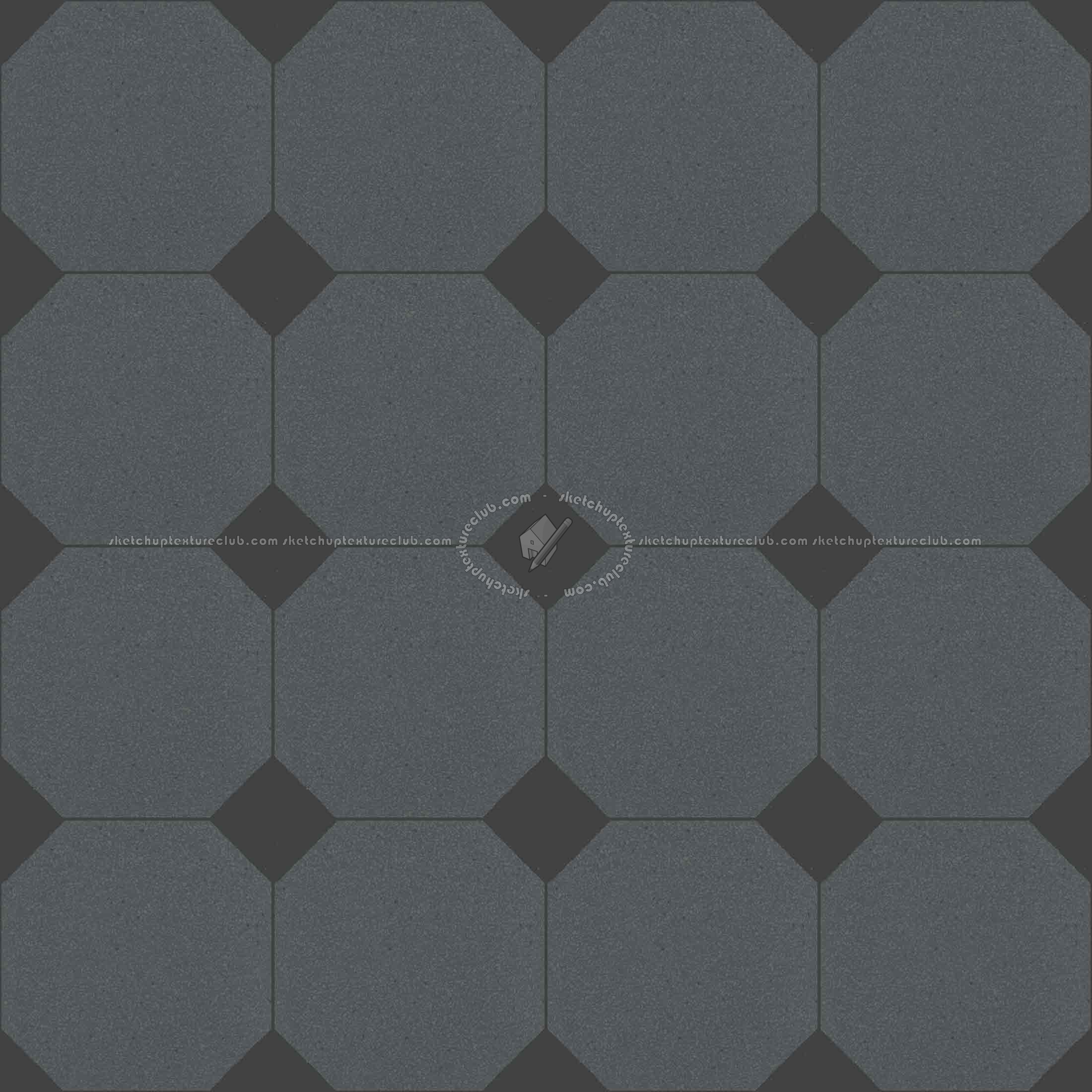 Textures - ARCHITECTURE - TILES INTERIOR - Cement - Encaustic - Cement - Cement concrete tile texture seamless 13344 - Specular