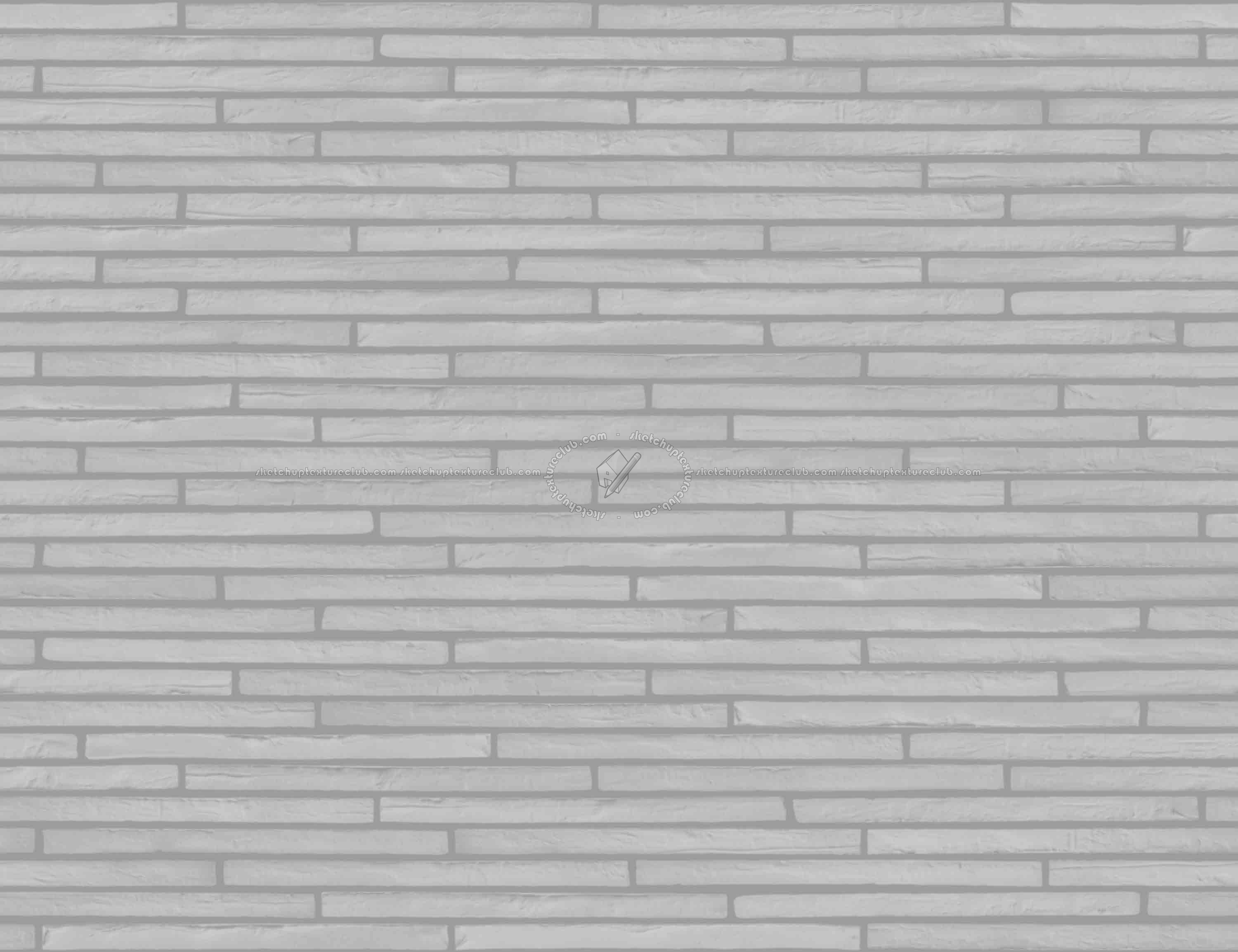 Textures   -   ARCHITECTURE   -   WALLS TILE OUTSIDE  - Clay bricks wall cladding PBR texture seamless 21731 - Displacement