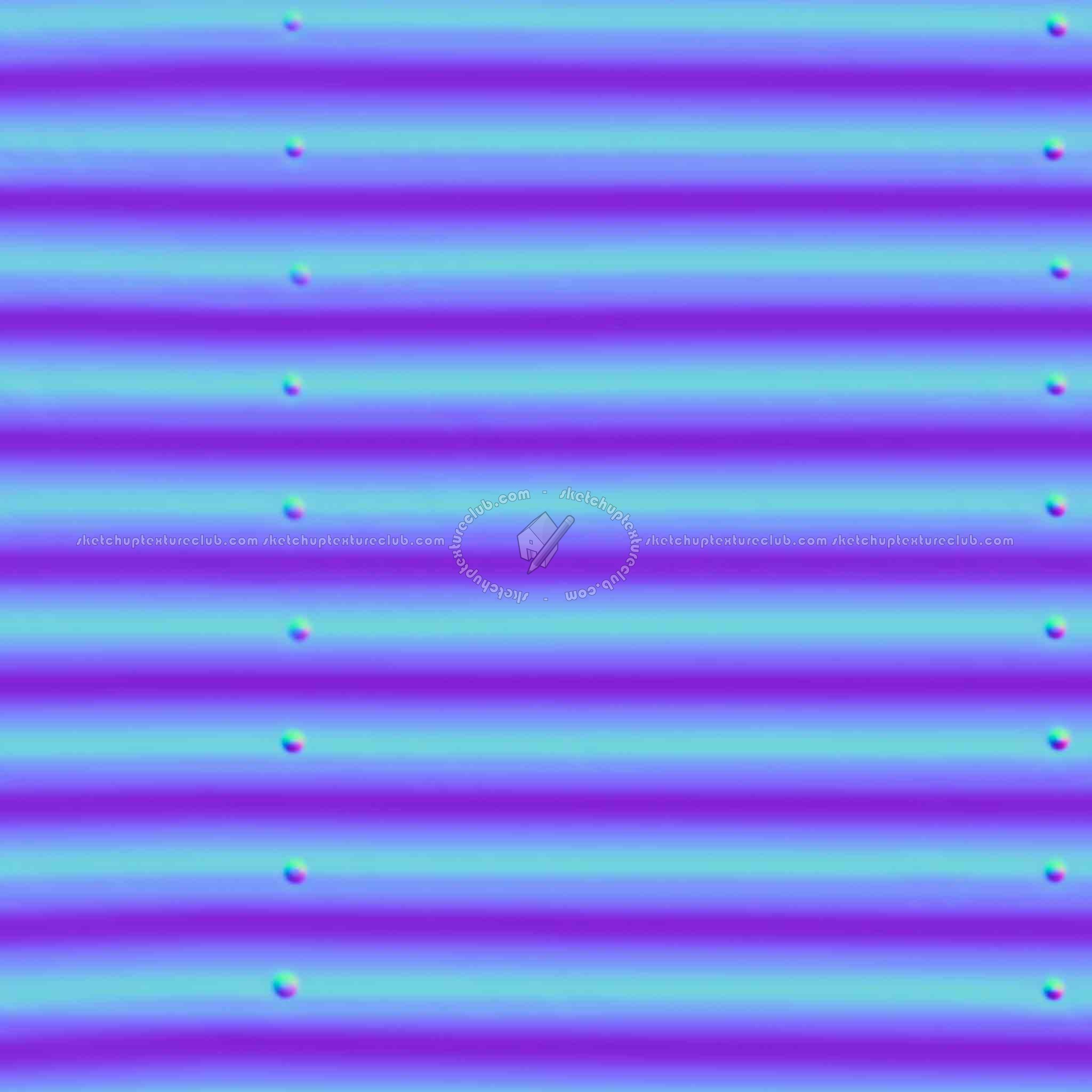 Textures   -   MATERIALS   -   METALS   -   Corrugated  - Corrugated steel texture seamless 09947 - Normal