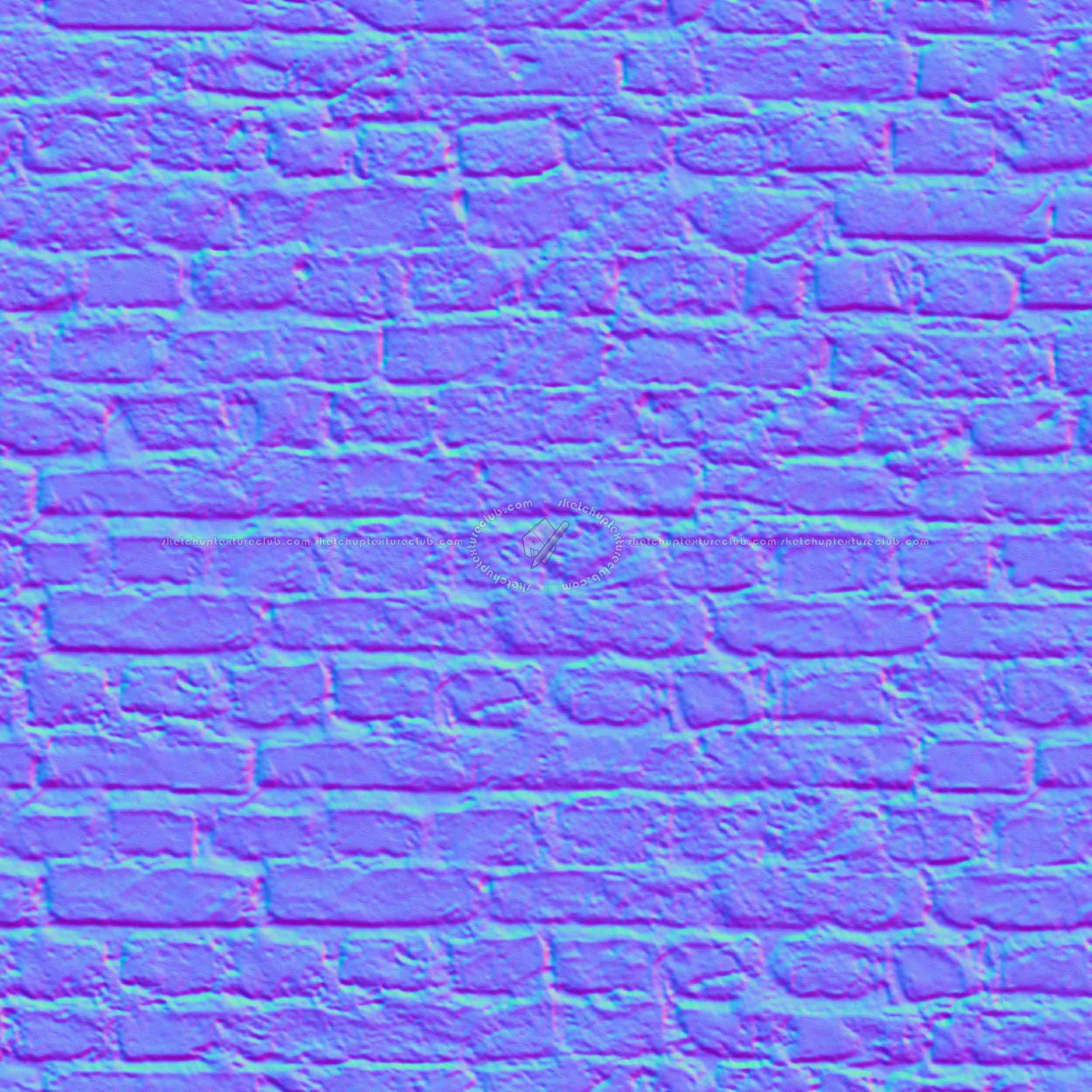 Textures   -   ARCHITECTURE   -   BRICKS   -   Dirty Bricks  - Dirty bricks texture seamless 00172 - Normal