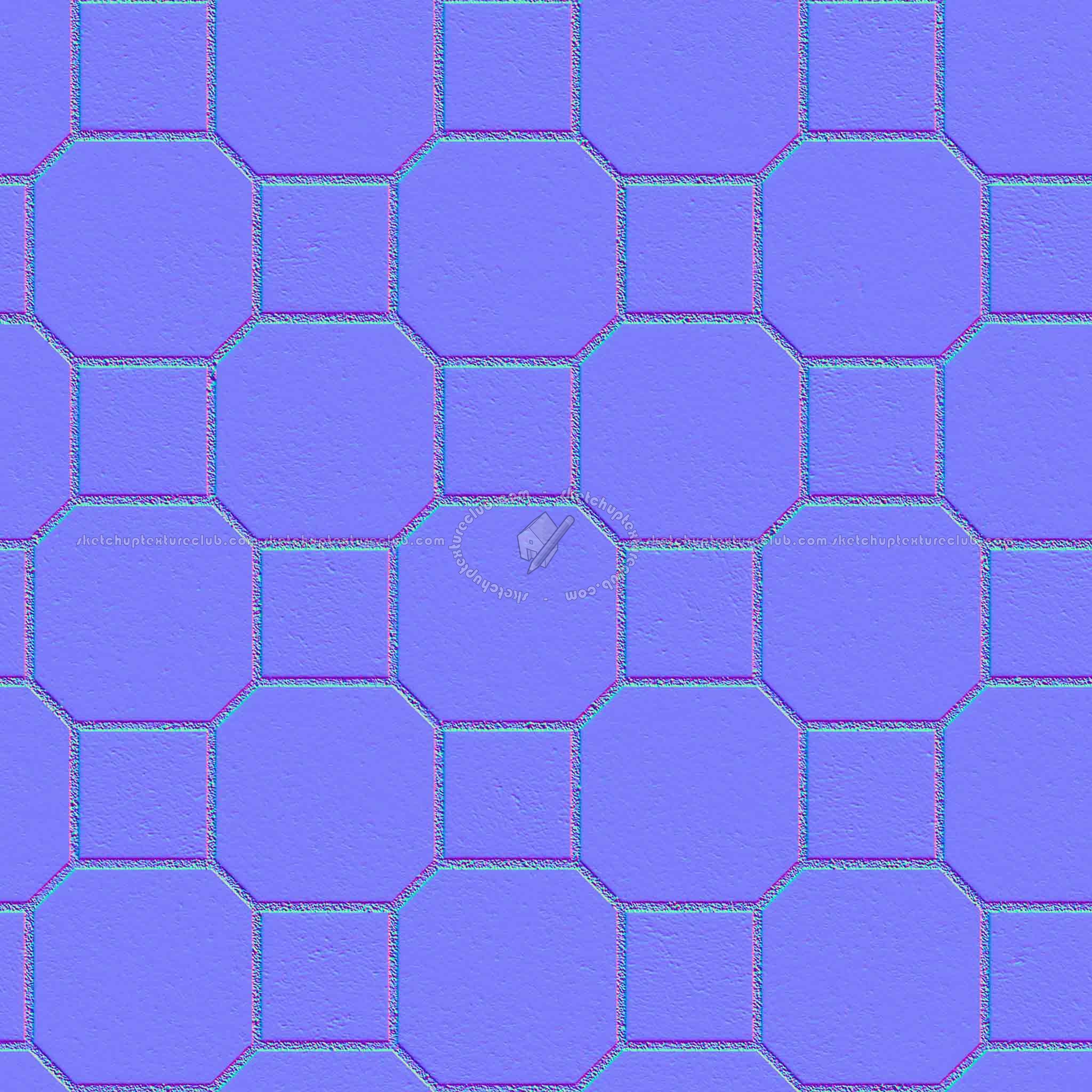 Textures   -   ARCHITECTURE   -   PAVING OUTDOOR   -   Concrete   -   Blocks mixed  - Paving concrete mixed size texture seamless 05591 - Normal