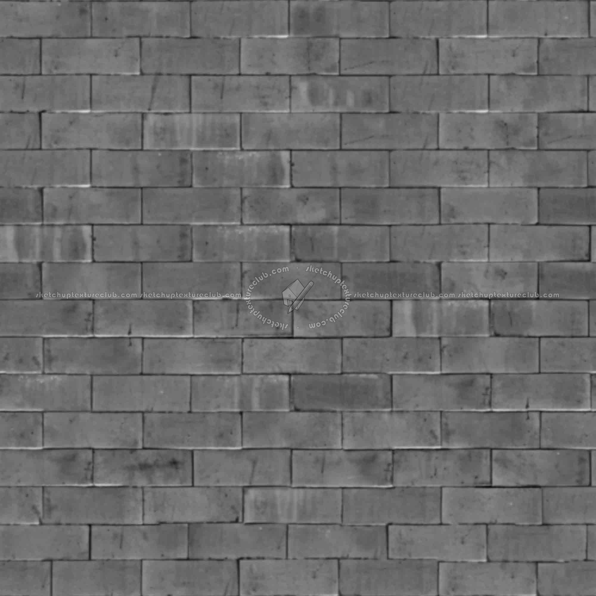 Textures   -   ARCHITECTURE   -   BRICKS   -   Facing Bricks   -   Rustic  - Rustic bricks texture seamless 00203 - Displacement
