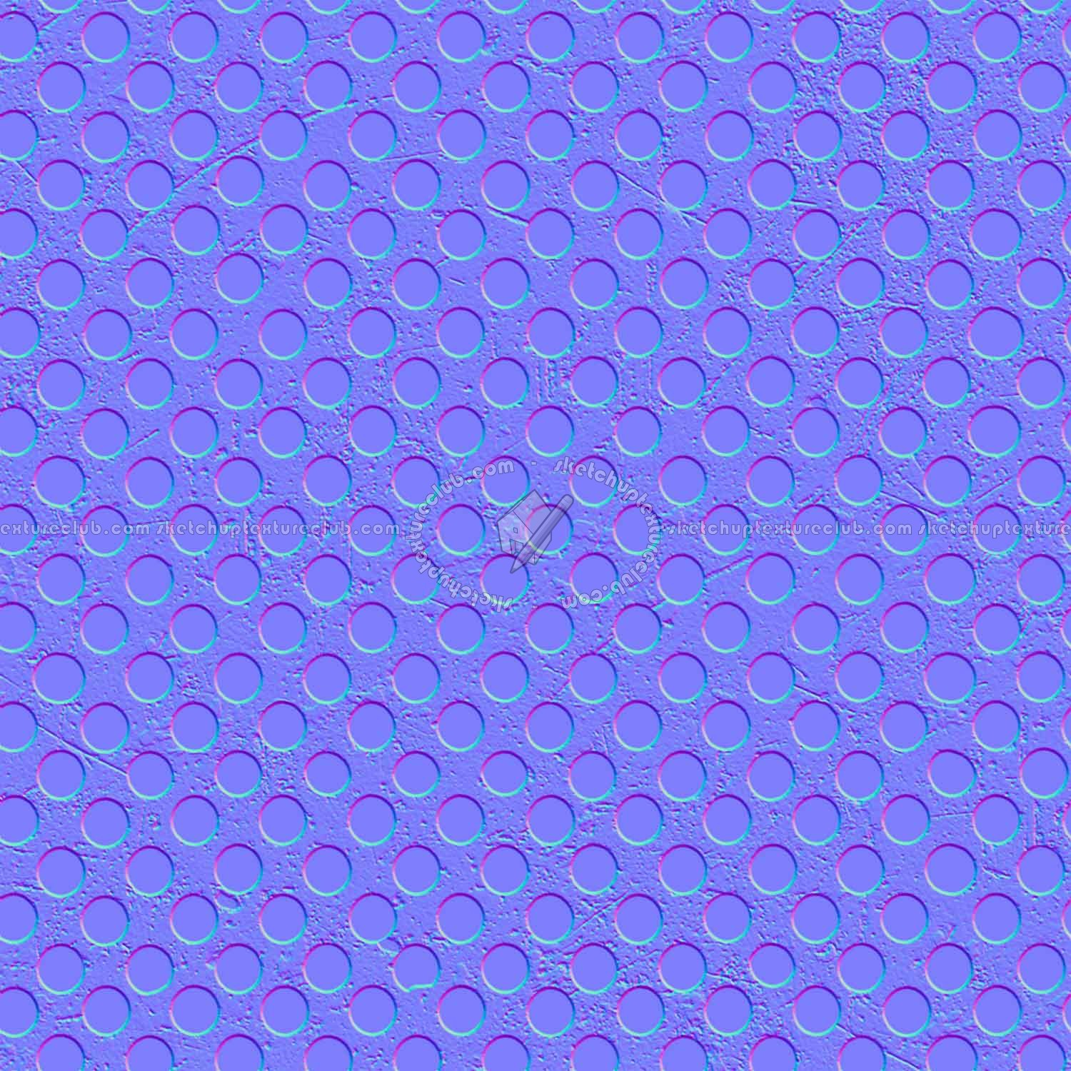 Textures   -   MATERIALS   -   METALS   -   Perforated  - Rusty dirty perforated metal texture seamless 10502 - Normal