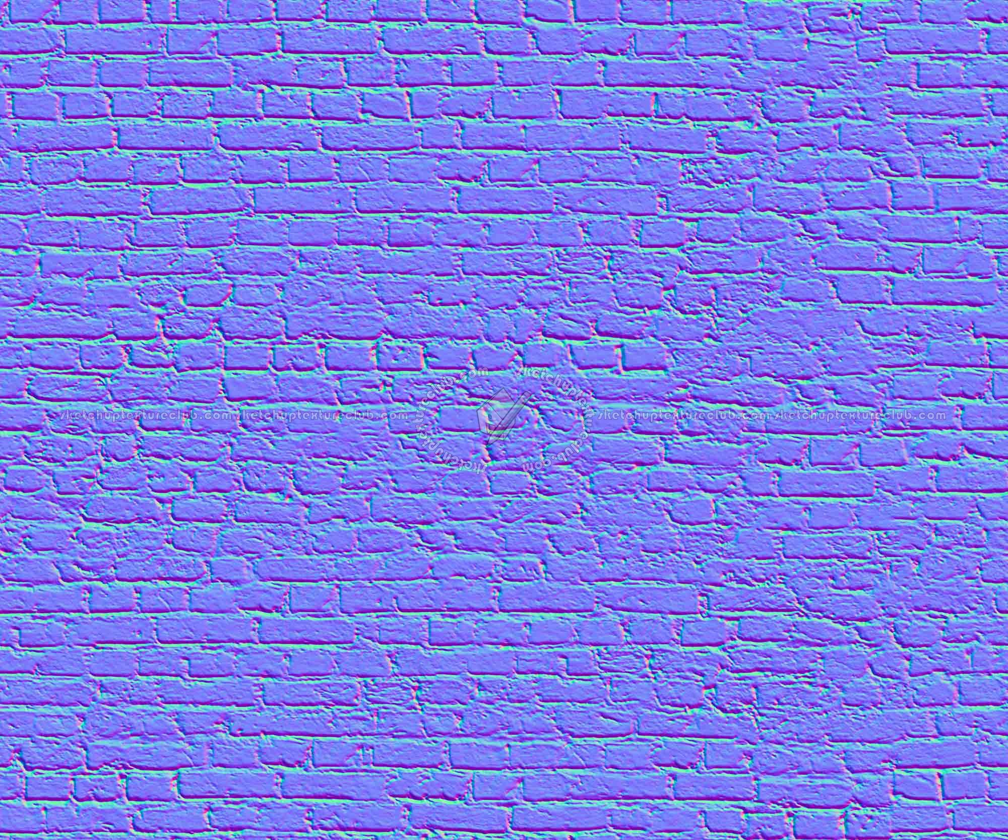 Textures   -   ARCHITECTURE   -   BRICKS   -   White Bricks  - White bricks texture seamless 00519 - Normal
