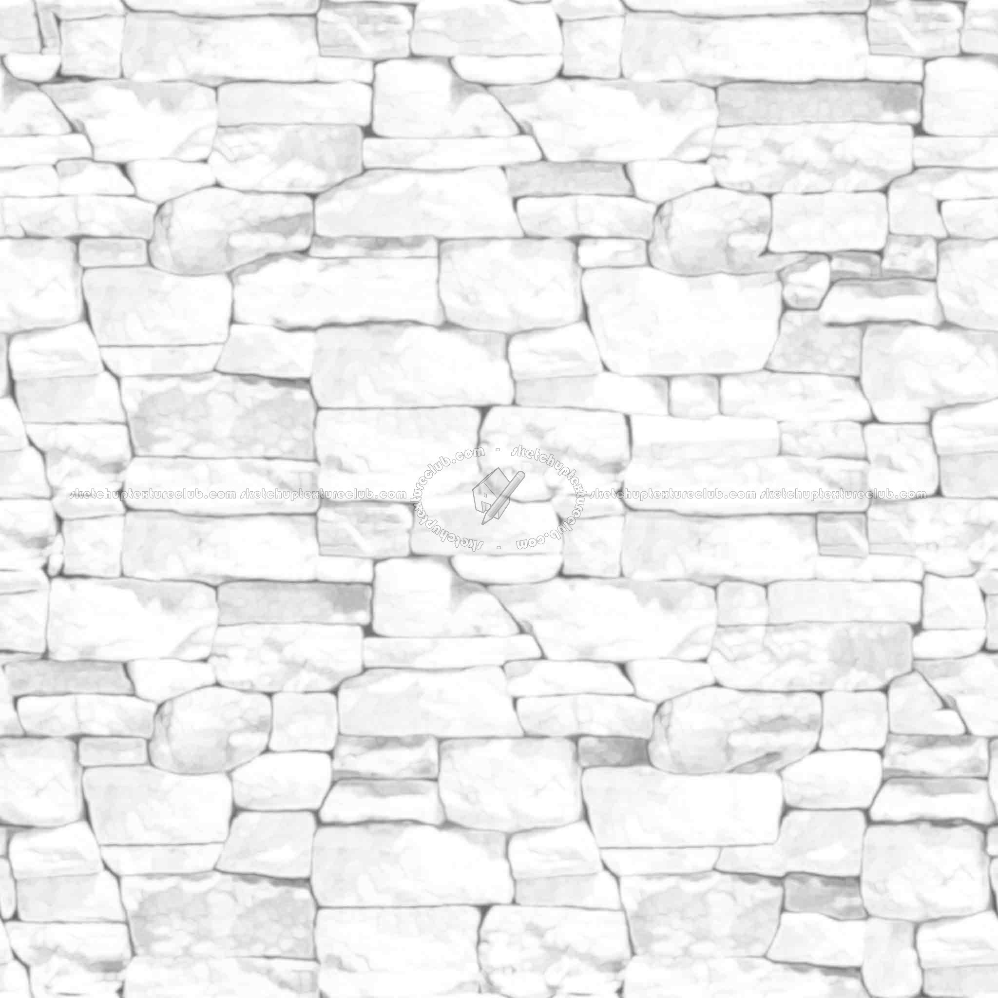 Textures   -   ARCHITECTURE   -   STONES WALLS   -   Claddings stone   -   Exterior  - Wall cladding stone texture seamless 19009 - Ambient occlusion