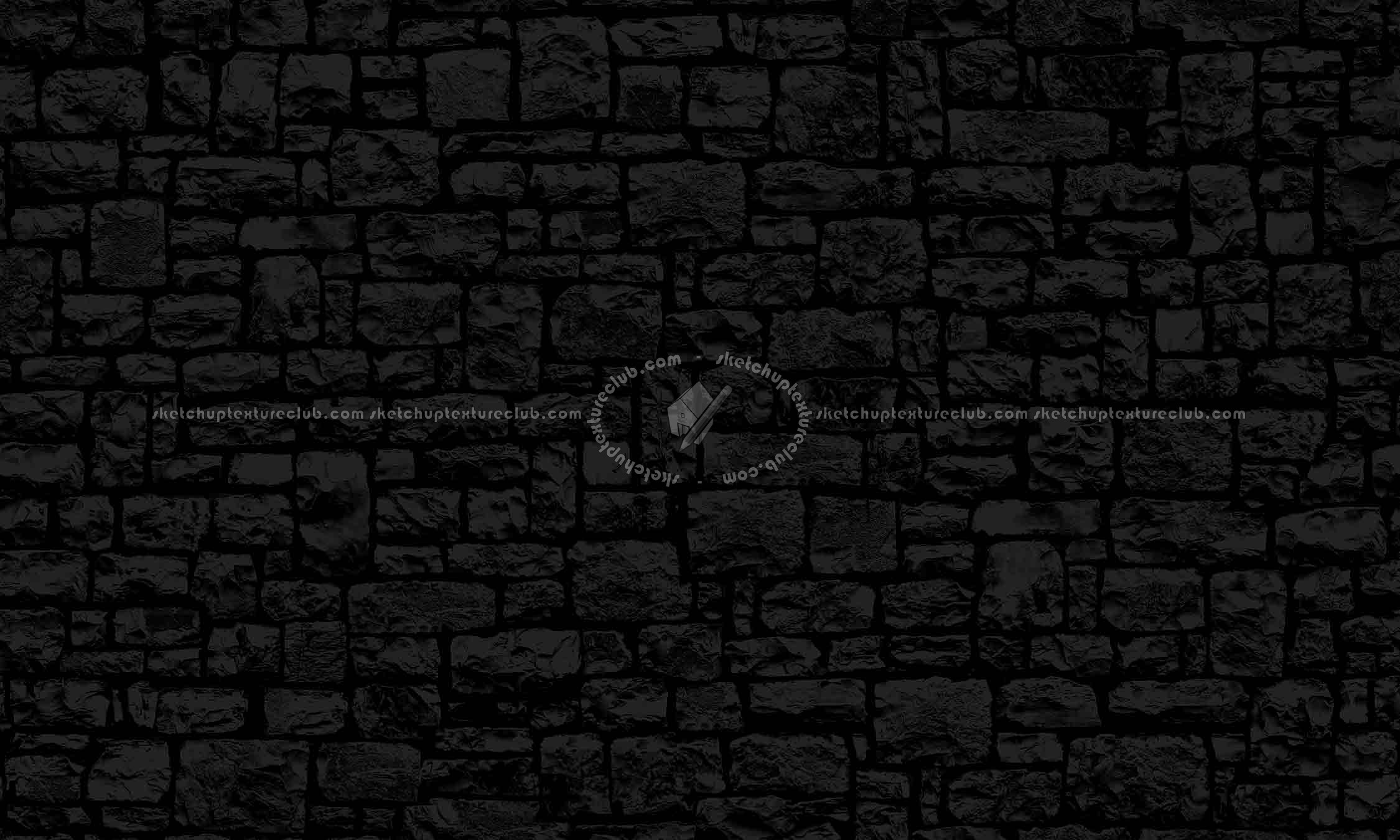 Textures   -   ARCHITECTURE   -   STONES WALLS   -   Claddings stone   -   Exterior  - Cladding retaining wall stone texture seamless 19355 - Specular