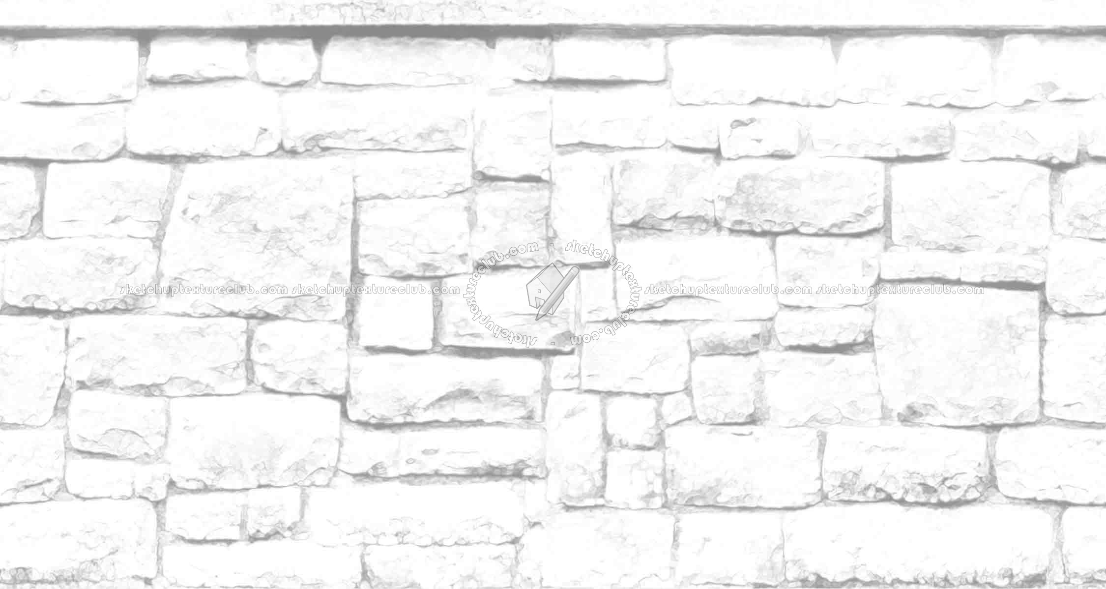 Textures   -   ARCHITECTURE   -   STONES WALLS   -   Claddings stone   -   Exterior  - Retaining walls stone for gardens texture horizontal seamless 19358 - Ambient occlusion