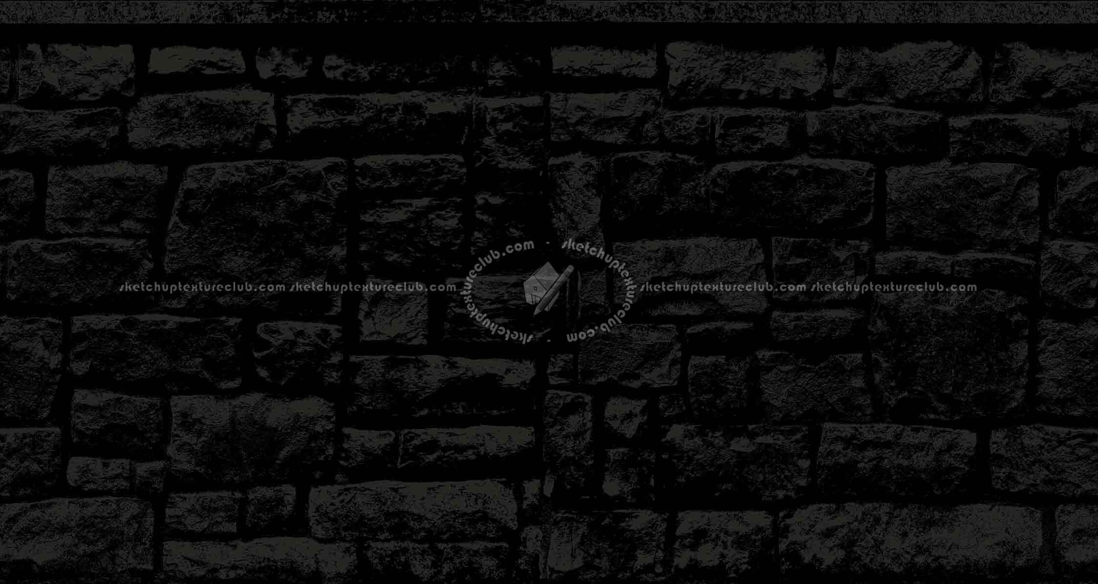 Textures   -   ARCHITECTURE   -   STONES WALLS   -   Claddings stone   -   Exterior  - Retaining walls stone for gardens texture horizontal seamless 19358 - Specular