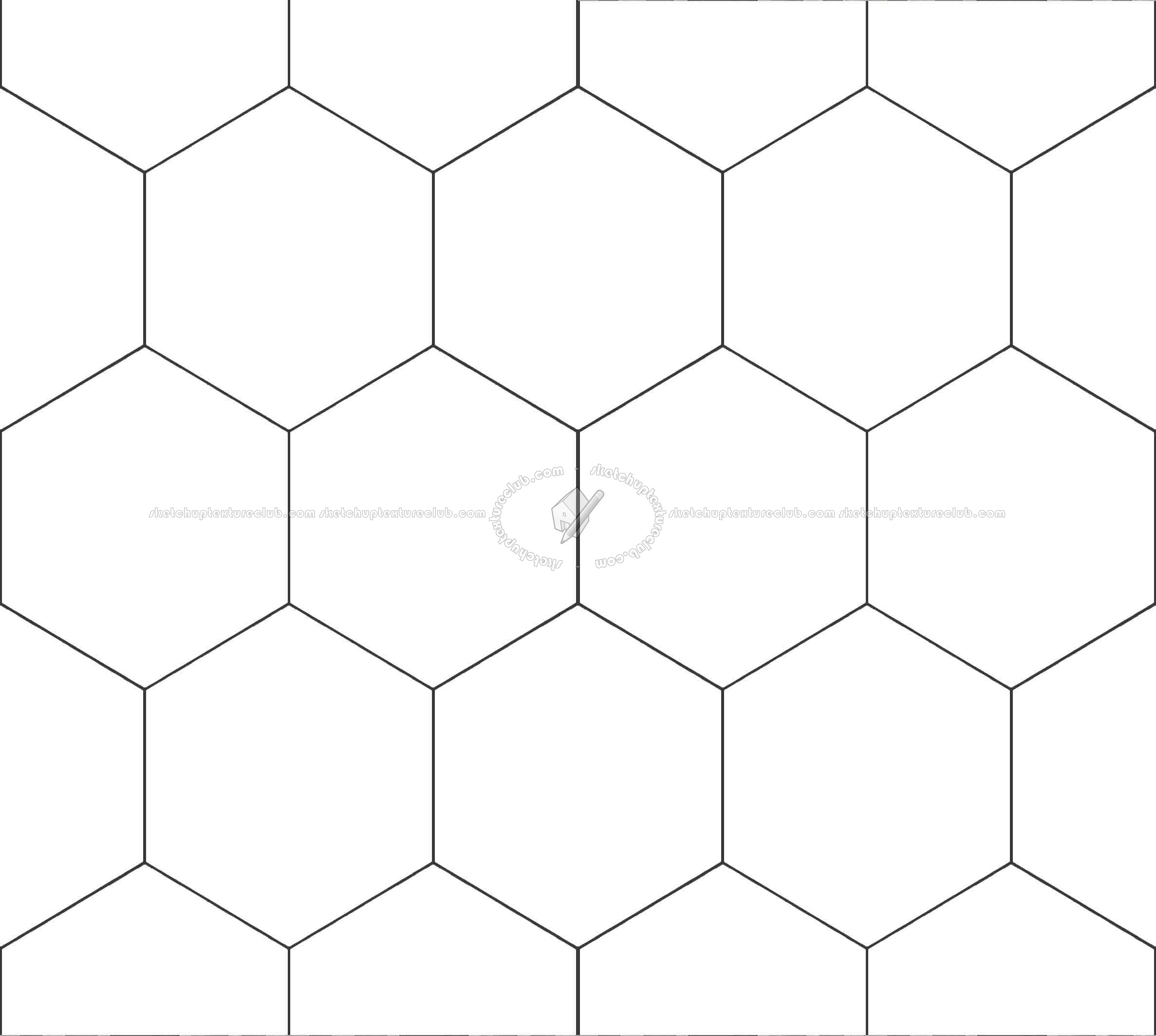 Textures   -   ARCHITECTURE   -   TILES INTERIOR   -   Hexagonal mixed  - Concrete hexagonal tile texture seamless 20288 - Bump