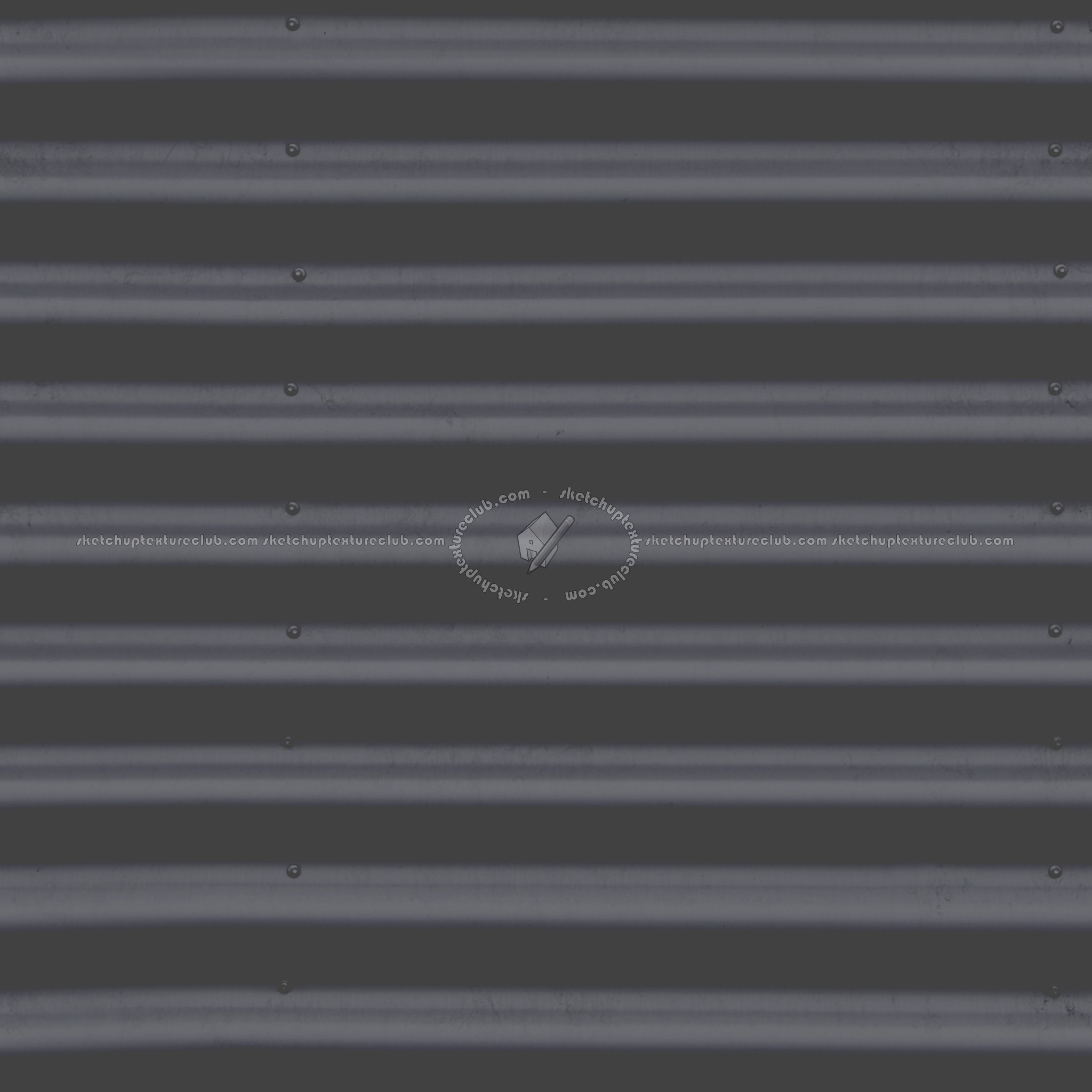 Textures   -   MATERIALS   -   METALS   -   Corrugated  - Corrugated steel texture seamless 09948 - Specular