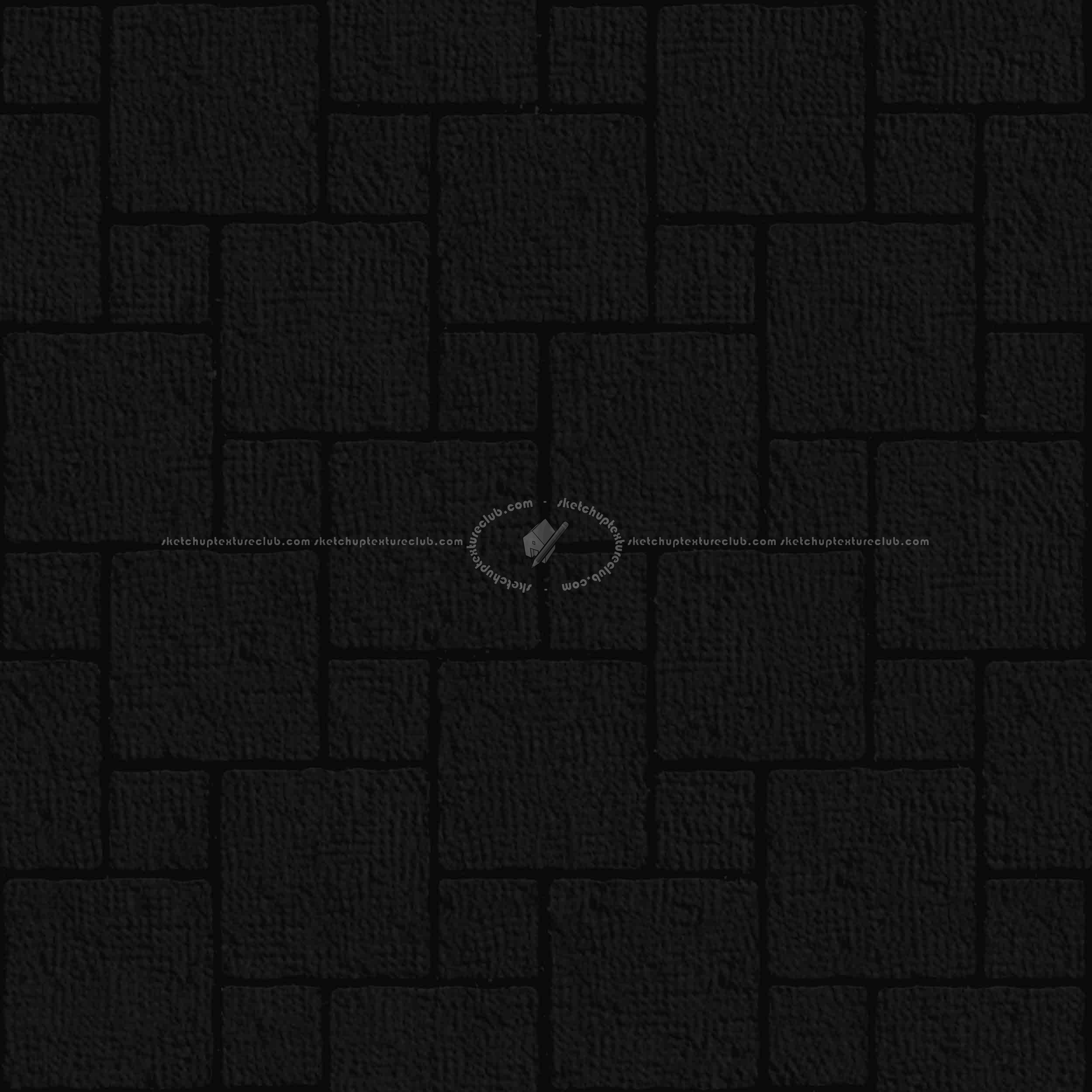 Textures   -   ARCHITECTURE   -   PAVING OUTDOOR   -   Pavers stone   -   Blocks mixed  - Pavers stone mixed size texture seamless 06118 - Specular