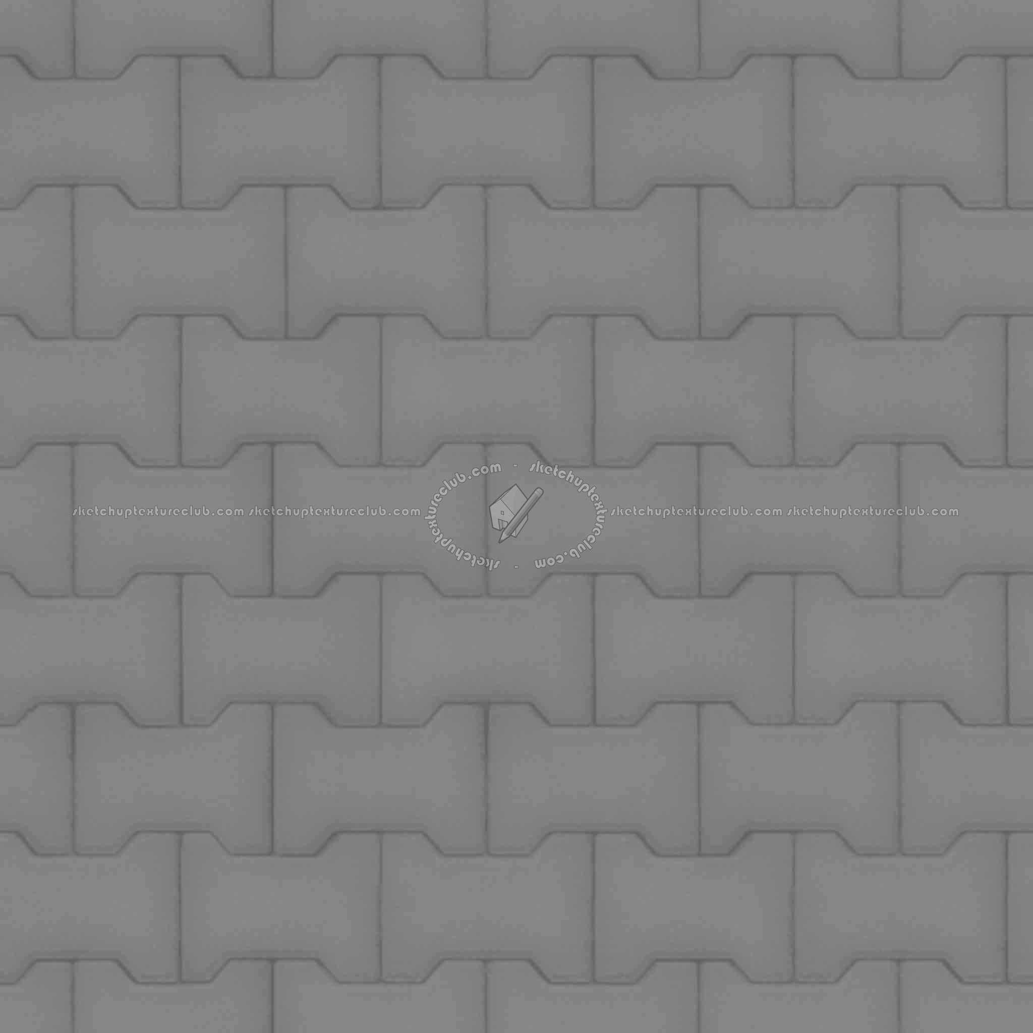 Textures   -   ARCHITECTURE   -   PAVING OUTDOOR   -   Concrete   -   Blocks regular  - Paving outdoor concrete regular block texture seamless 05656 - Displacement