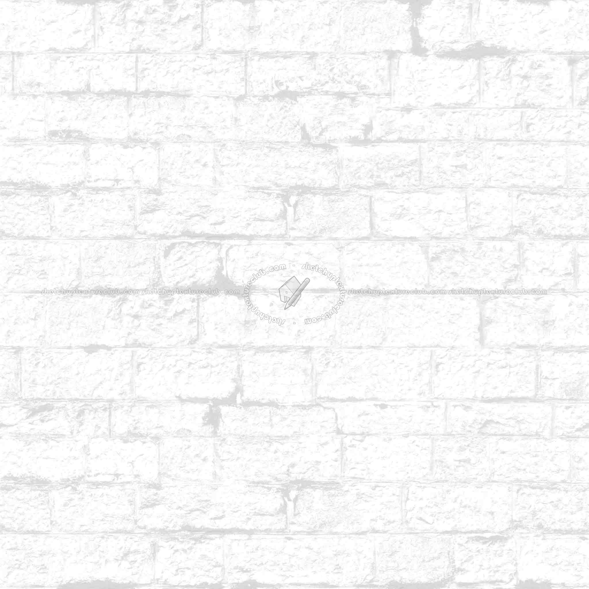 Textures   -   ARCHITECTURE   -   STONES WALLS   -   Stone blocks  - Wall stone with regular blocks texture seamless 08323 - Ambient occlusion
