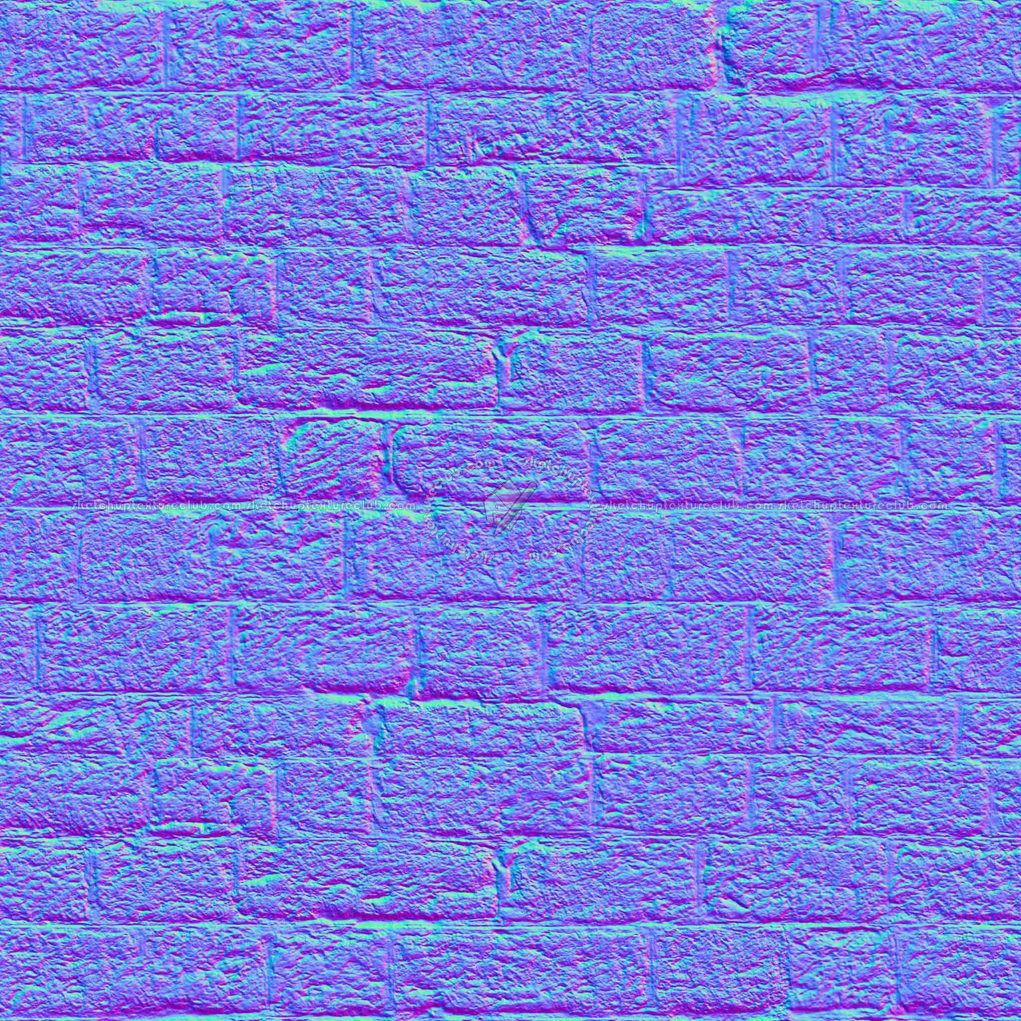 Textures   -   ARCHITECTURE   -   STONES WALLS   -   Stone blocks  - Wall stone with regular blocks texture seamless 08323 - Normal