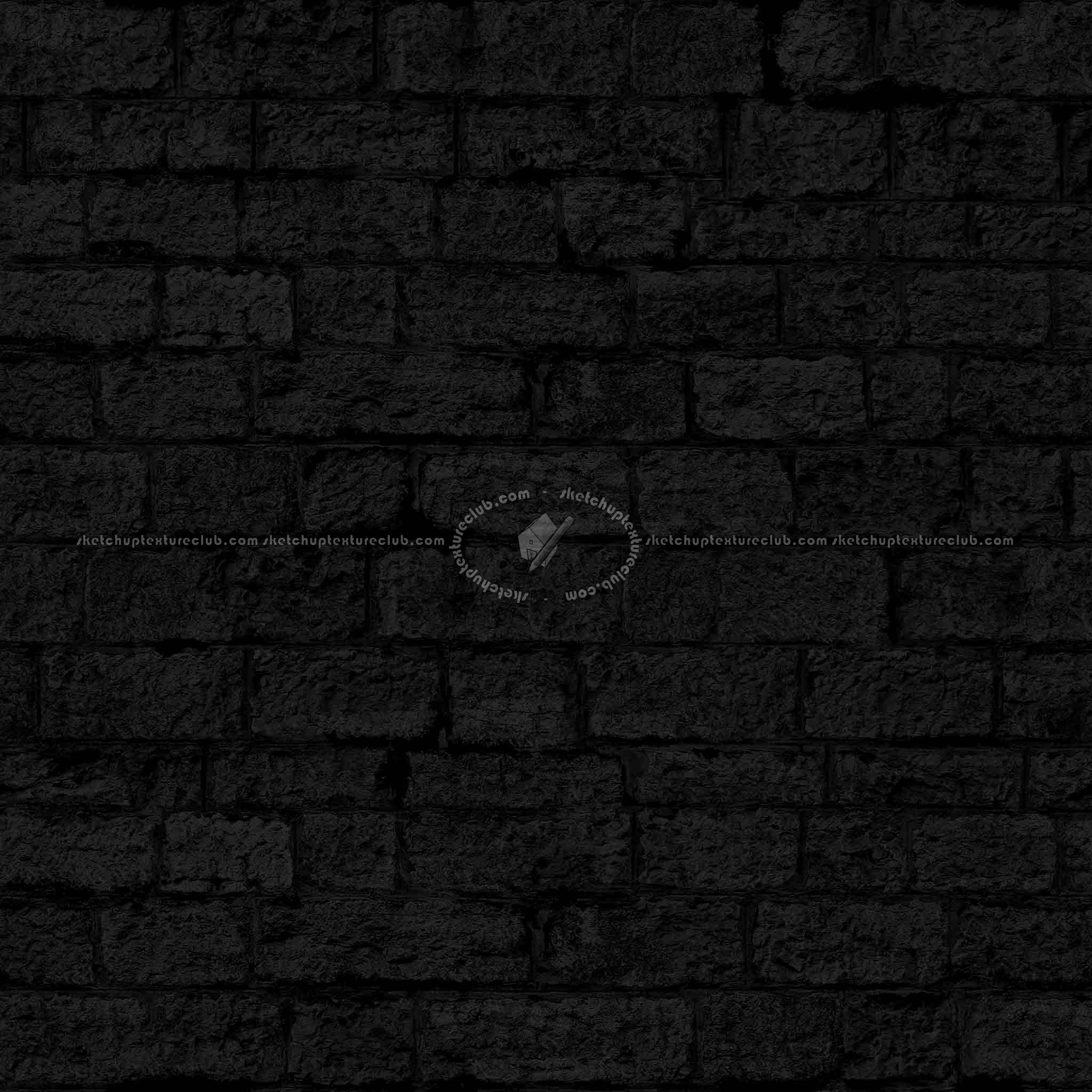 Textures   -   ARCHITECTURE   -   STONES WALLS   -   Stone blocks  - Wall stone with regular blocks texture seamless 08323 - Specular