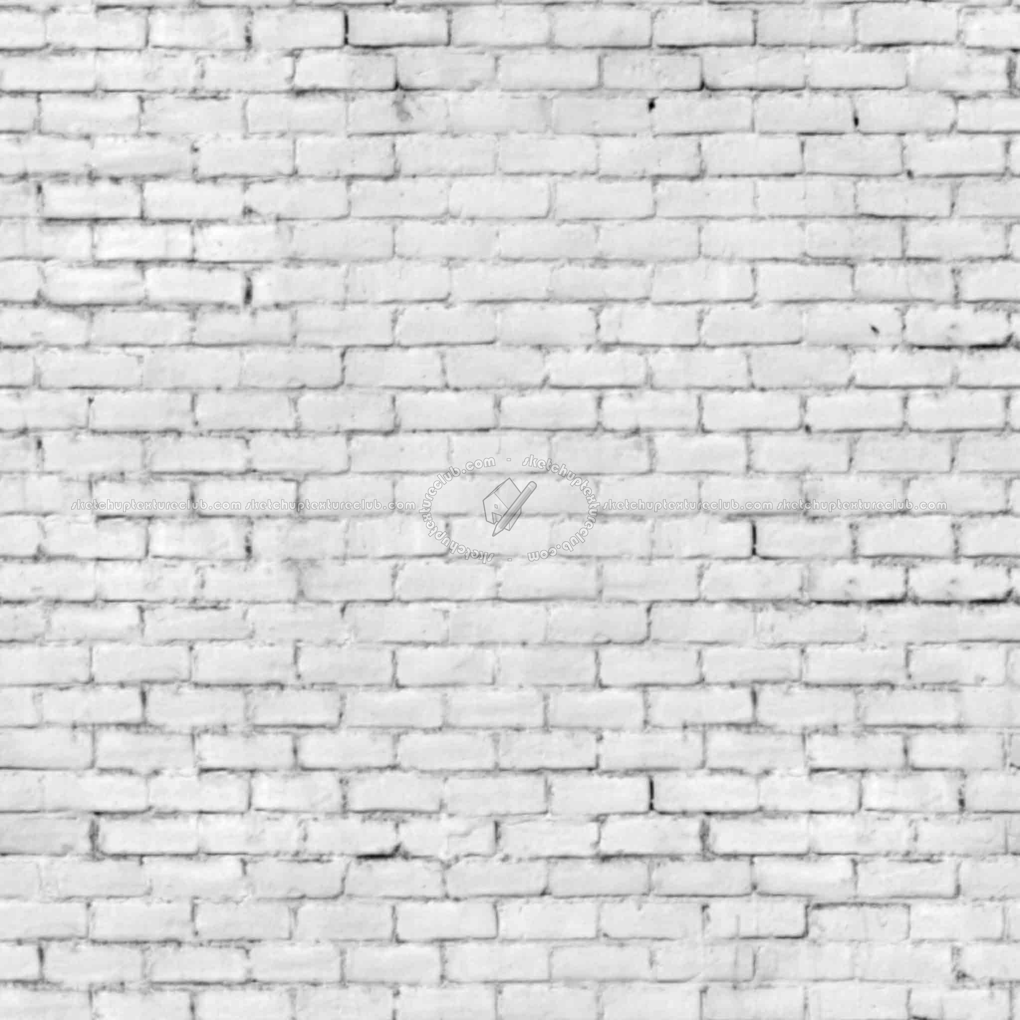 Textures   -   ARCHITECTURE   -   BRICKS   -   White Bricks  - White bricks texture seamless 00520 - Displacement