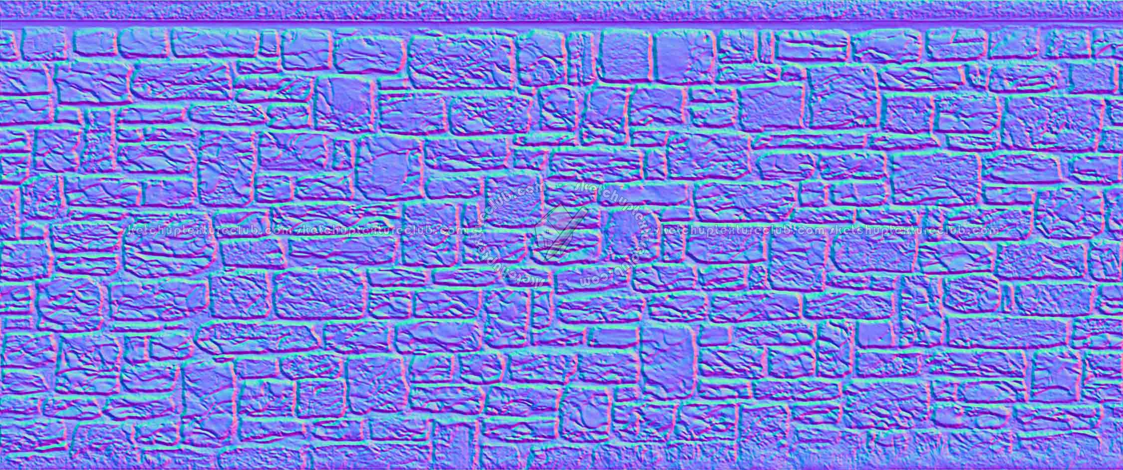 Textures   -   ARCHITECTURE   -   STONES WALLS   -   Claddings stone   -   Exterior  - Retaining walls stone for gardens texture horizontal seamless 19363 - Normal