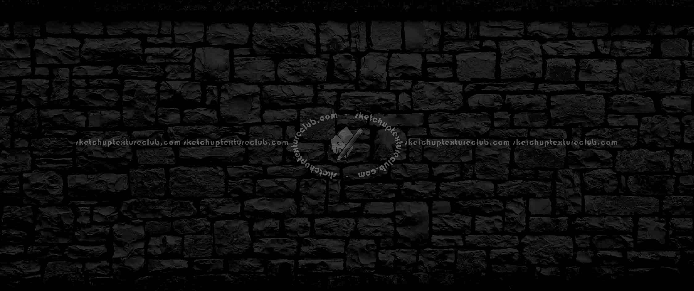 Textures   -   ARCHITECTURE   -   STONES WALLS   -   Claddings stone   -   Exterior  - Retaining walls stone for gardens texture horizontal seamless 19363 - Specular