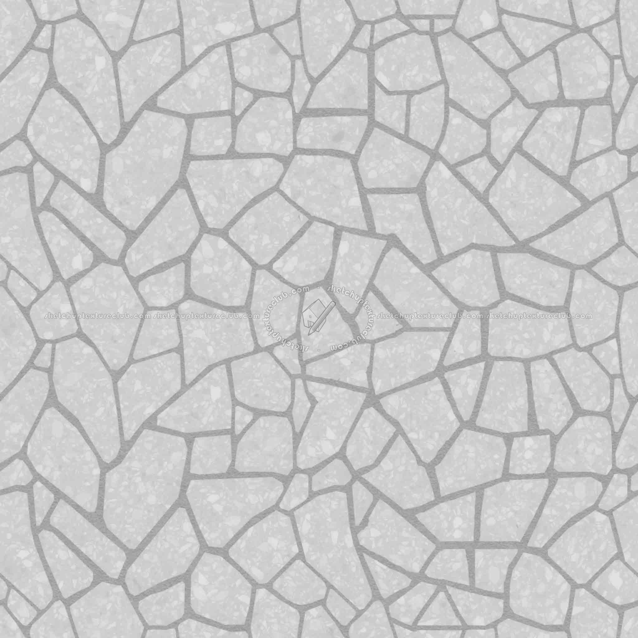 Textures   -   ARCHITECTURE   -   TILES INTERIOR   -   Terrazzo  - Cement terrazzo tiles PBR texture seamless 21871 - Displacement