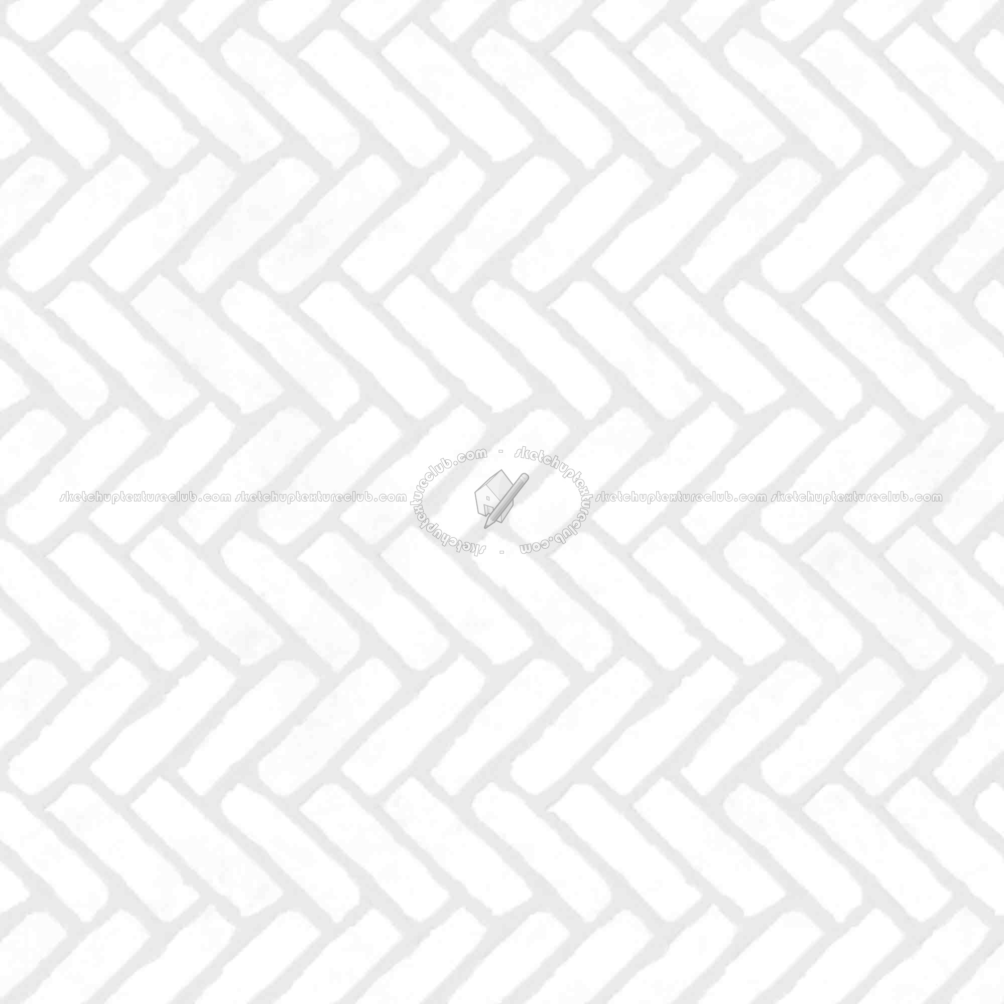 Textures   -   ARCHITECTURE   -   PAVING OUTDOOR   -   Concrete   -   Herringbone  - Concrete paving herringbone outdoor texture seamless 05821 - Ambient occlusion