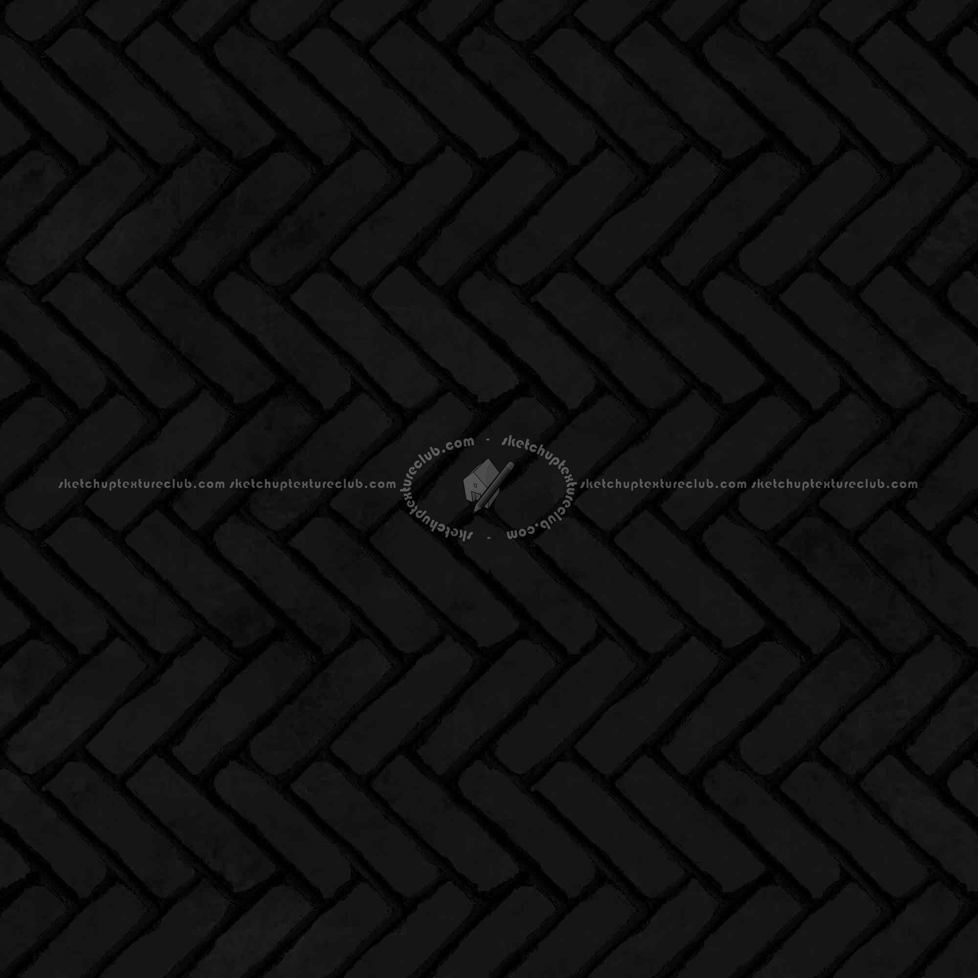 Textures   -   ARCHITECTURE   -   PAVING OUTDOOR   -   Concrete   -   Herringbone  - Concrete paving herringbone outdoor texture seamless 05821 - Specular