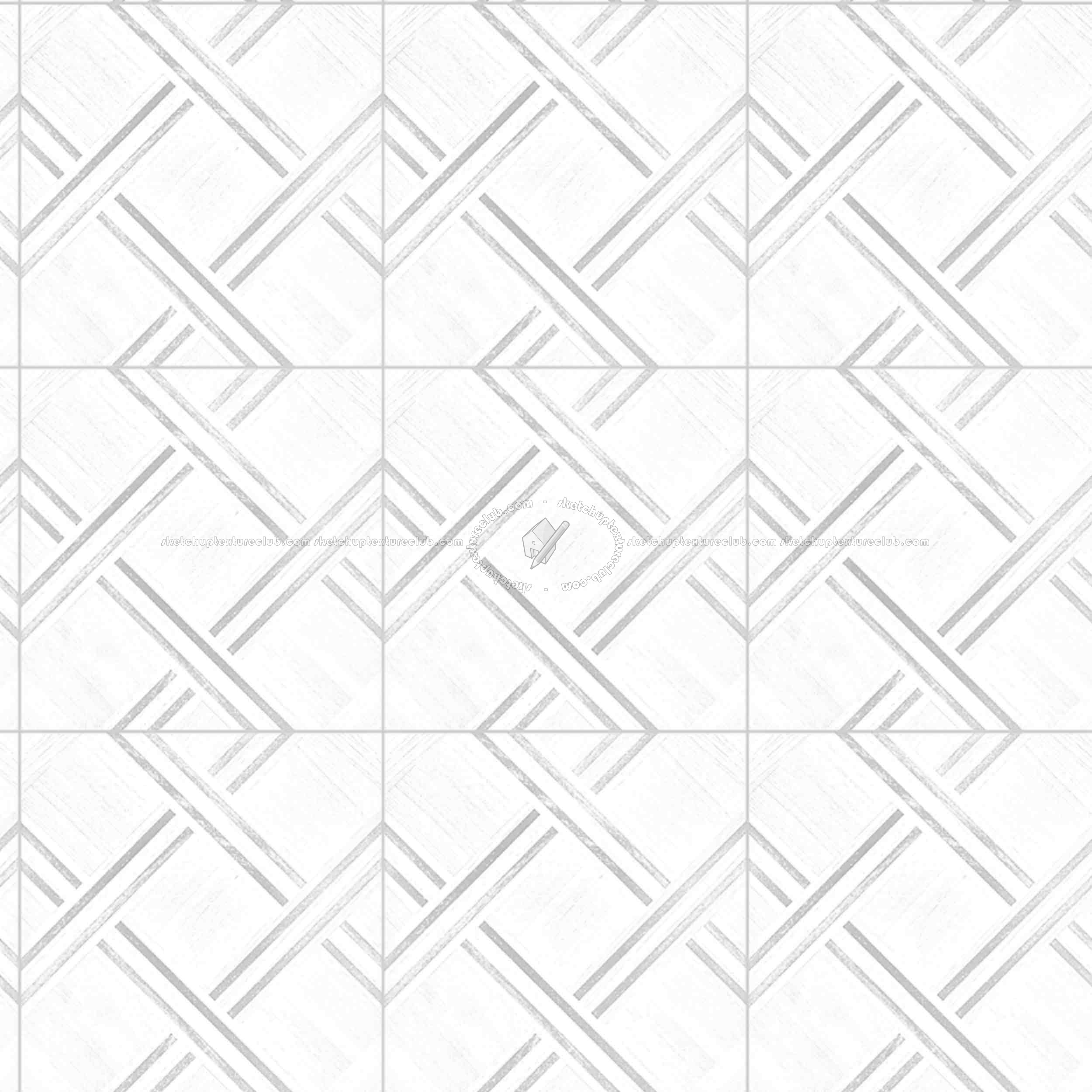 Textures   -   ARCHITECTURE   -   WOOD FLOORS   -   Geometric pattern  - Parquet geometric pattern texture seamless 04753 - Ambient occlusion