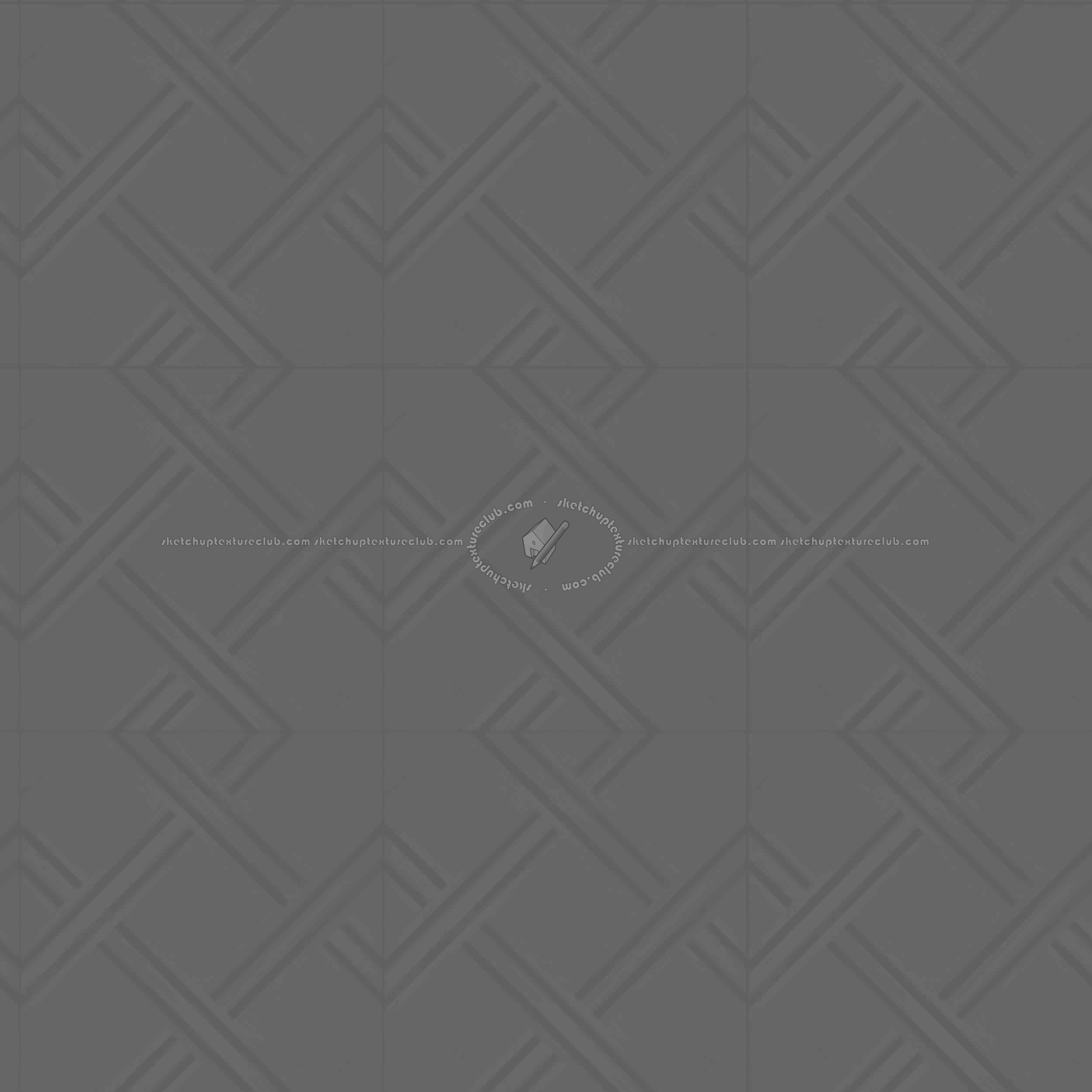 Textures   -   ARCHITECTURE   -   WOOD FLOORS   -   Geometric pattern  - Parquet geometric pattern texture seamless 04753 - Displacement