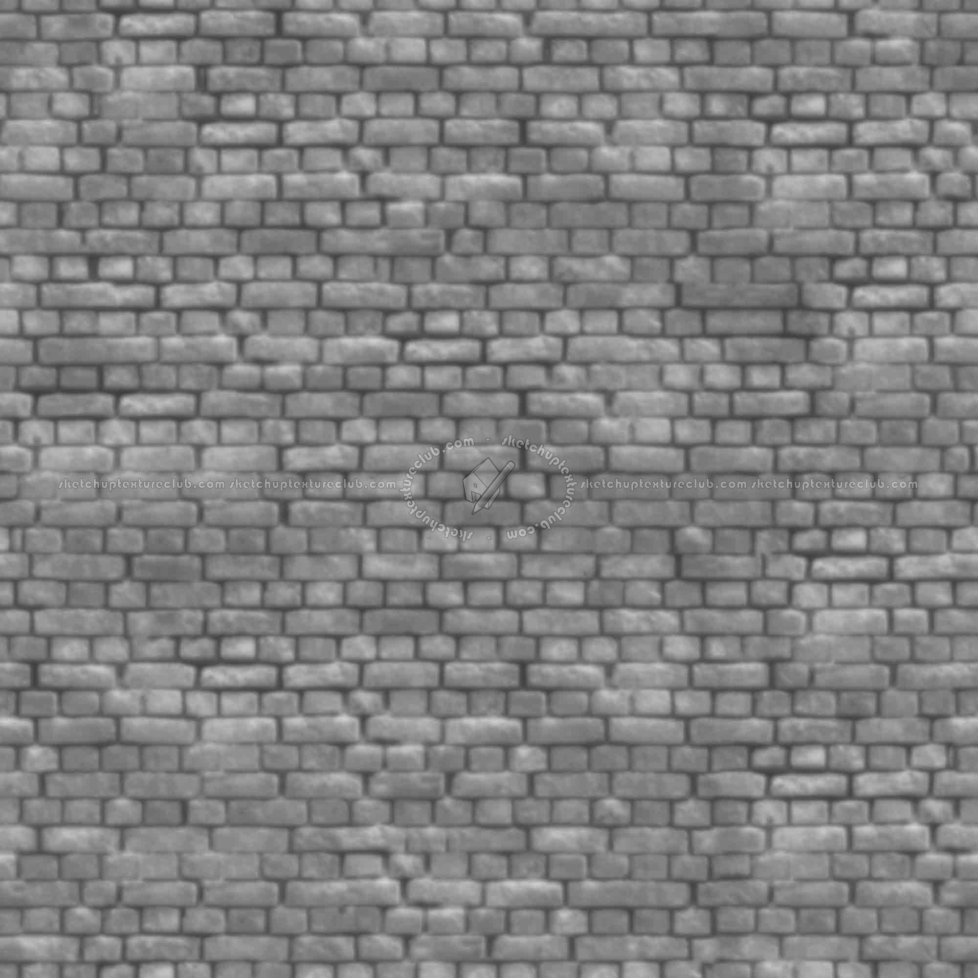 Textures   -   ARCHITECTURE   -   BRICKS   -   Facing Bricks   -   Rustic  - Rustic bricks texture seamless 00205 - Displacement