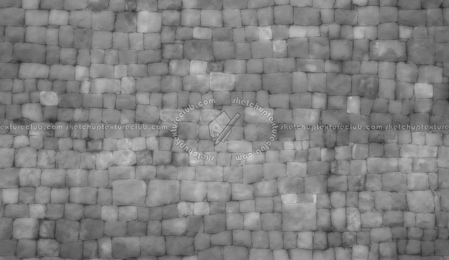 Textures   -   ARCHITECTURE   -   STONES WALLS   -   Stone blocks  - Wall stone with regular blocks texture seamless 08324 - Displacement