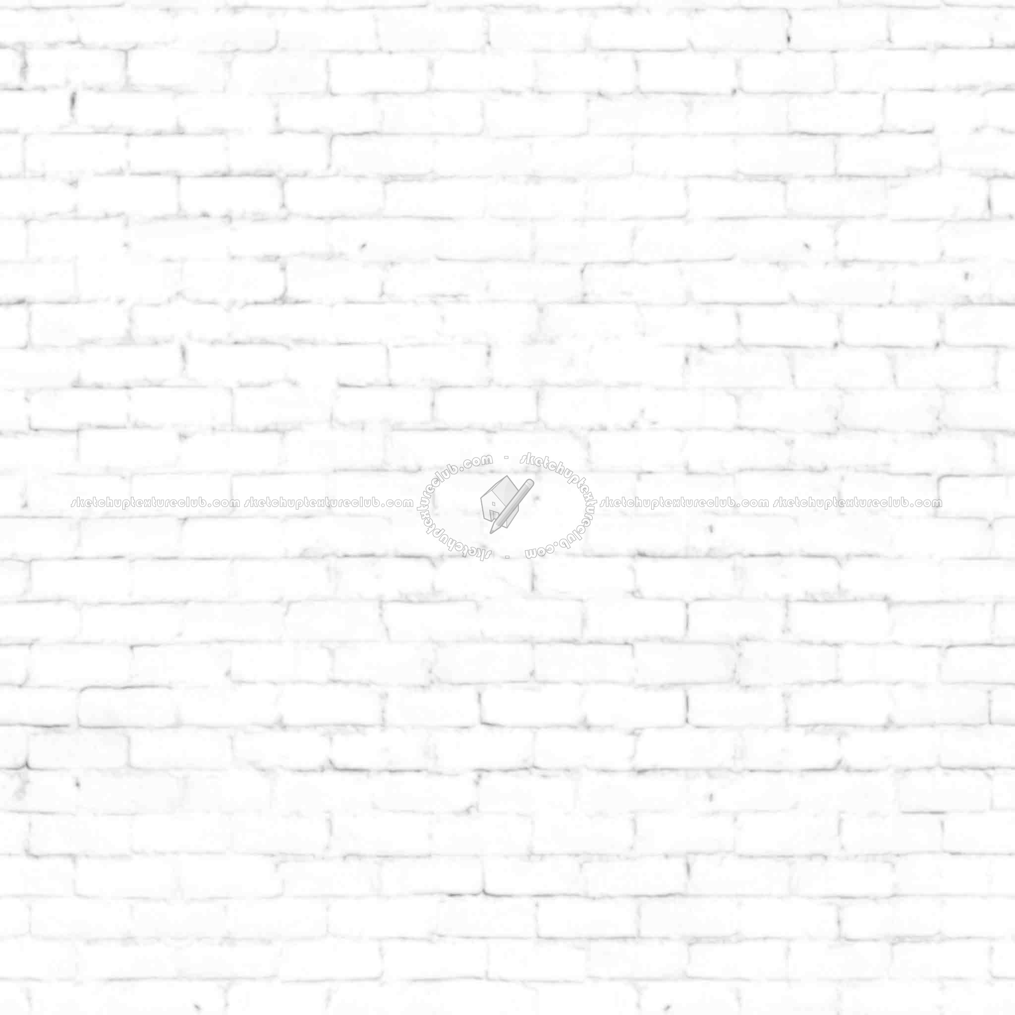 Textures   -   ARCHITECTURE   -   BRICKS   -   White Bricks  - White bricks texture seamless 00521 - Ambient occlusion