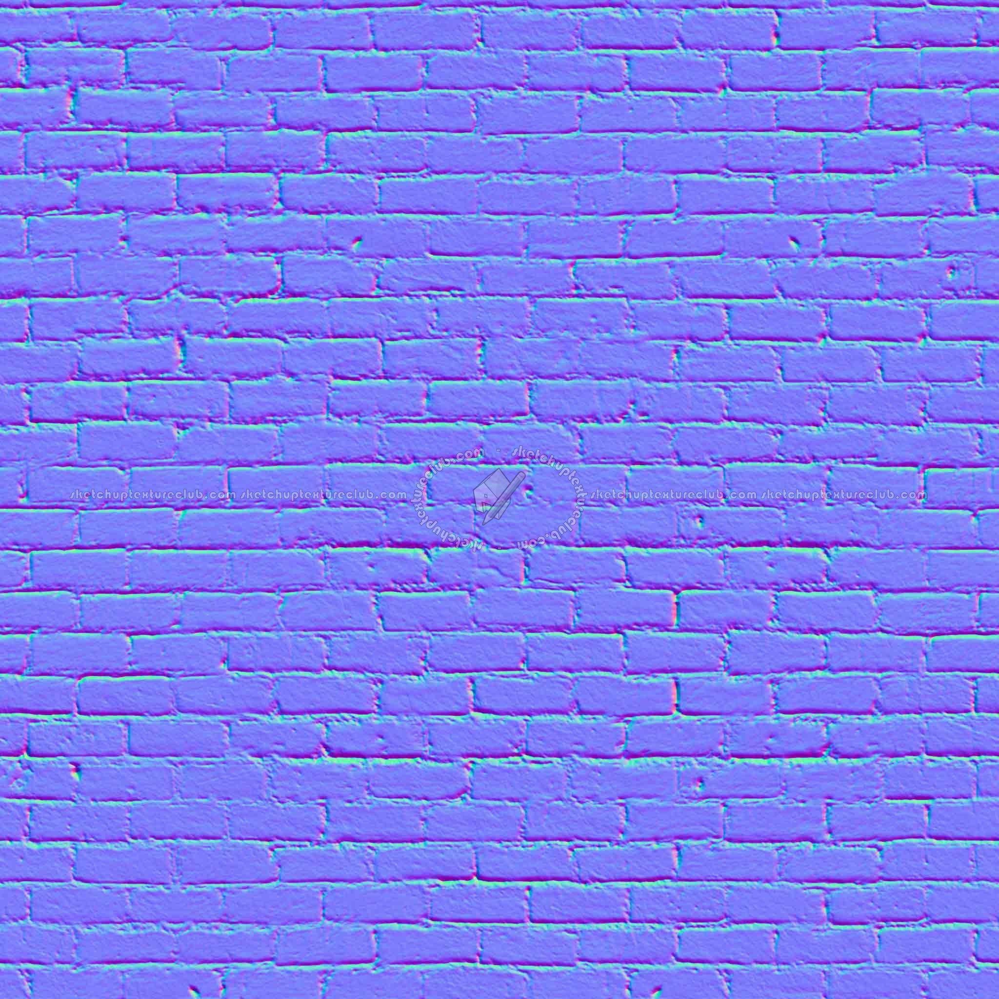 Textures   -   ARCHITECTURE   -   BRICKS   -   White Bricks  - White bricks texture seamless 00521 - Normal