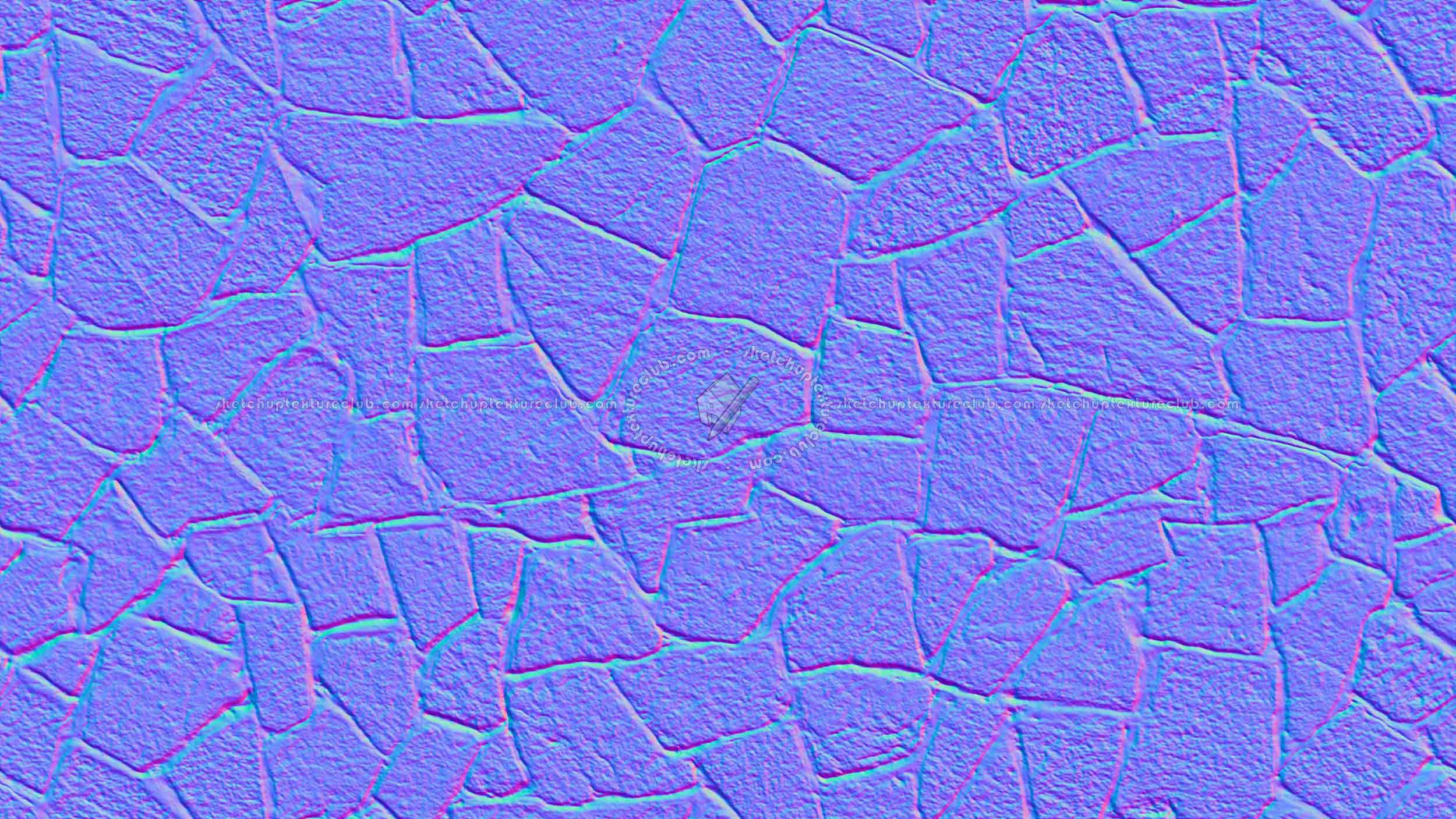 Textures   -   ARCHITECTURE   -   STONES WALLS   -   Claddings stone   -   Exterior  - Slate wall cladding stone texture seamless 19818 - Normal