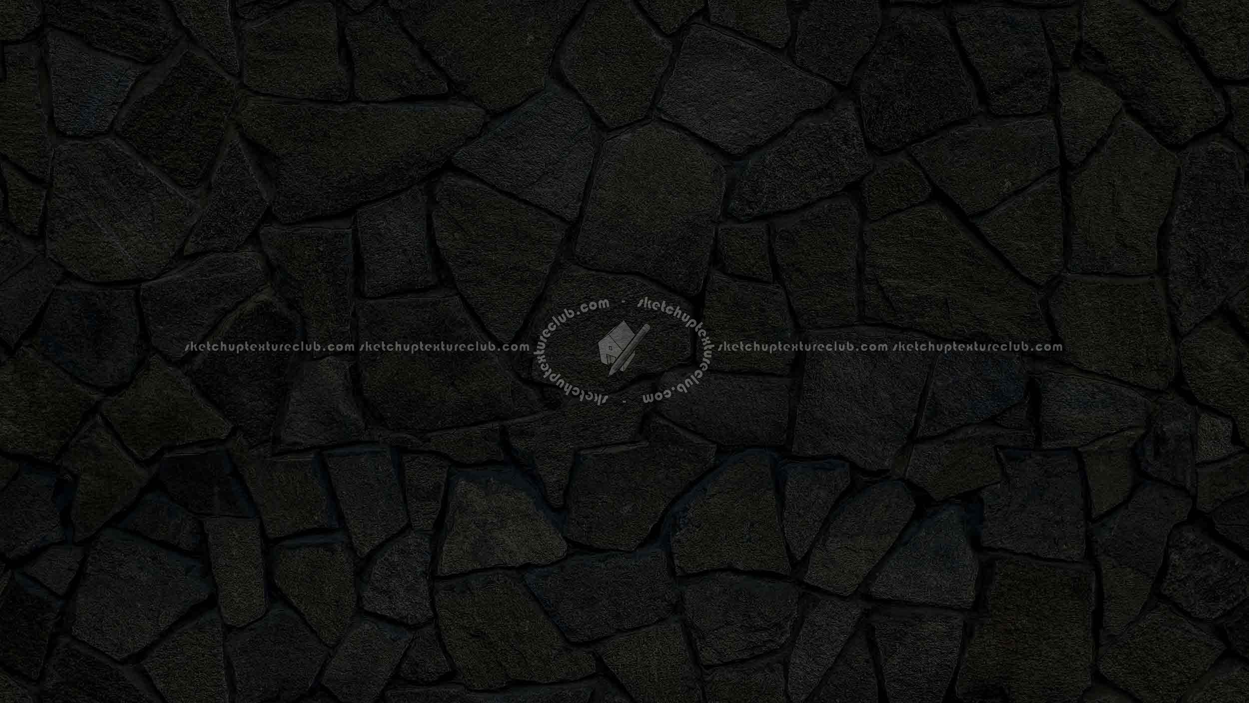 Textures   -   ARCHITECTURE   -   STONES WALLS   -   Claddings stone   -   Exterior  - Slate wall cladding stone texture seamless 19818 - Specular