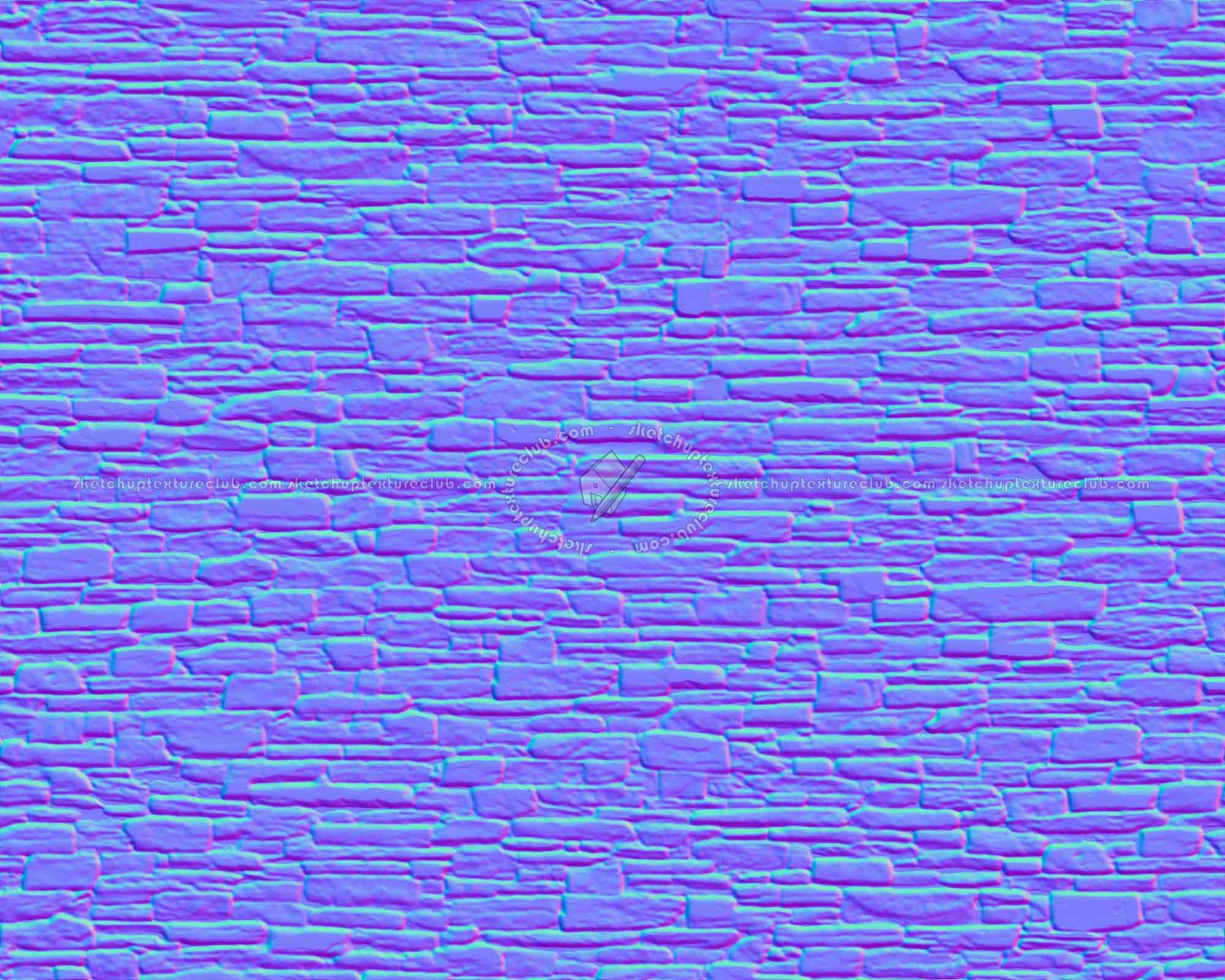 Textures   -   ARCHITECTURE   -   STONES WALLS   -   Claddings stone   -   Exterior  - Building wall cladding stone texture seamless 20501 - Normal