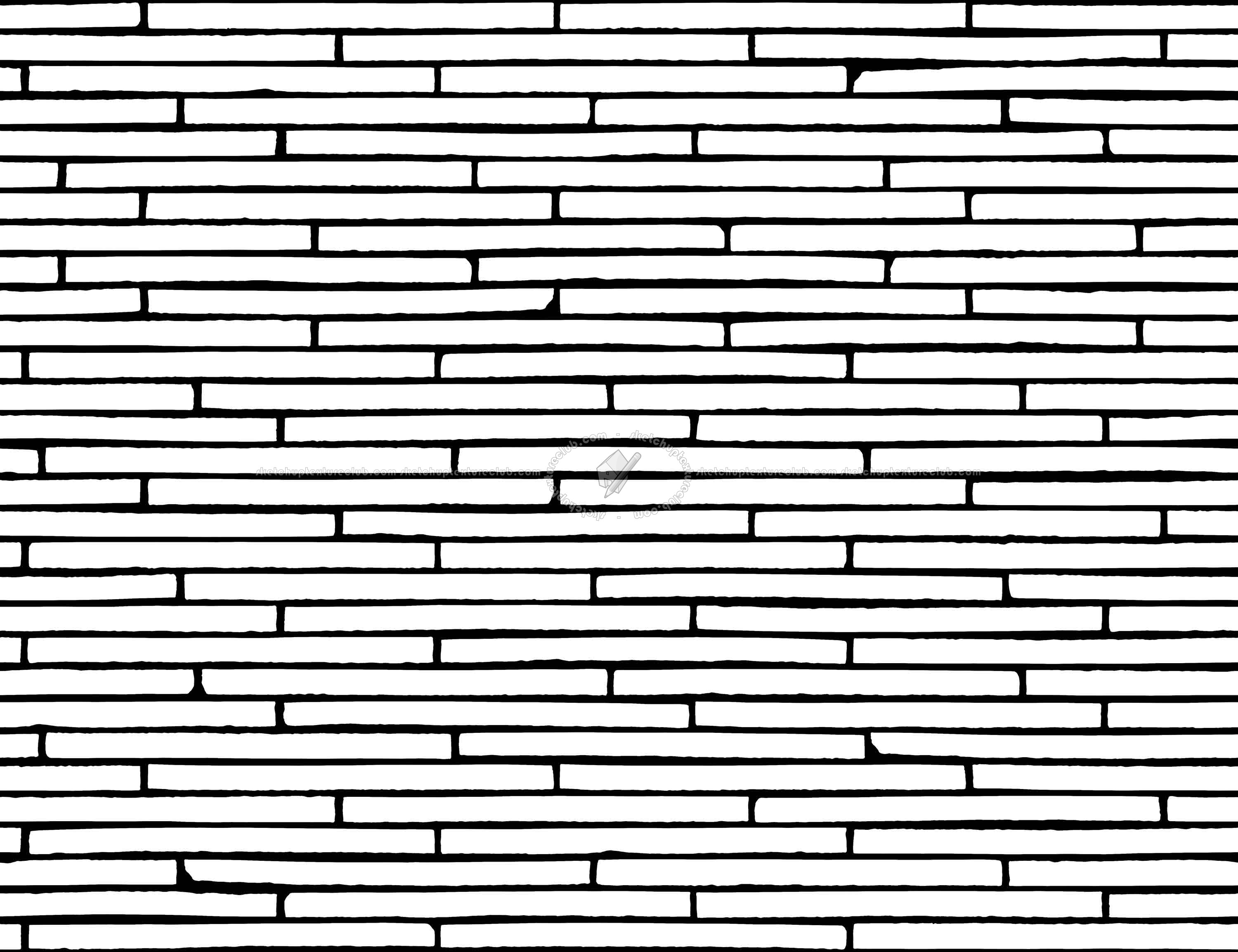 Textures   -   ARCHITECTURE   -   WALLS TILE OUTSIDE  - Clay bricks wall cladding PBR texture seamless 21734 - Mask