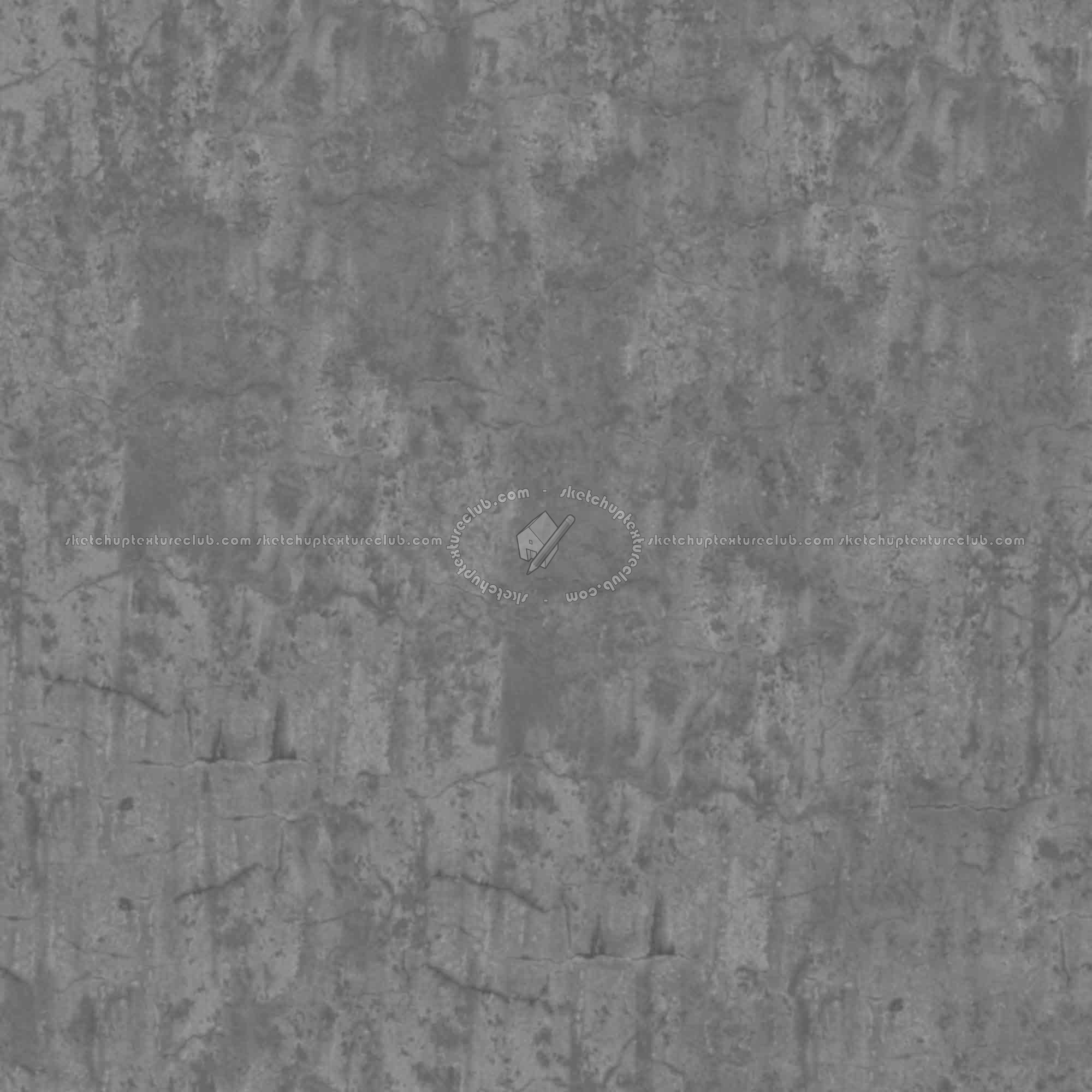 Textures   -   ARCHITECTURE   -   CONCRETE   -   Bare   -   Damaged walls  - Concrete bare damaged texture seamless 01392 - Displacement