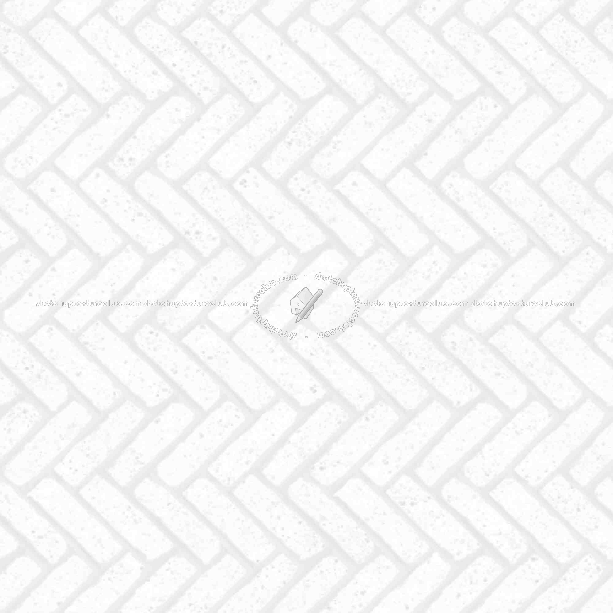 Textures   -   ARCHITECTURE   -   PAVING OUTDOOR   -   Concrete   -   Herringbone  - Concrete paving herringbone outdoor texture seamless 05822 - Ambient occlusion