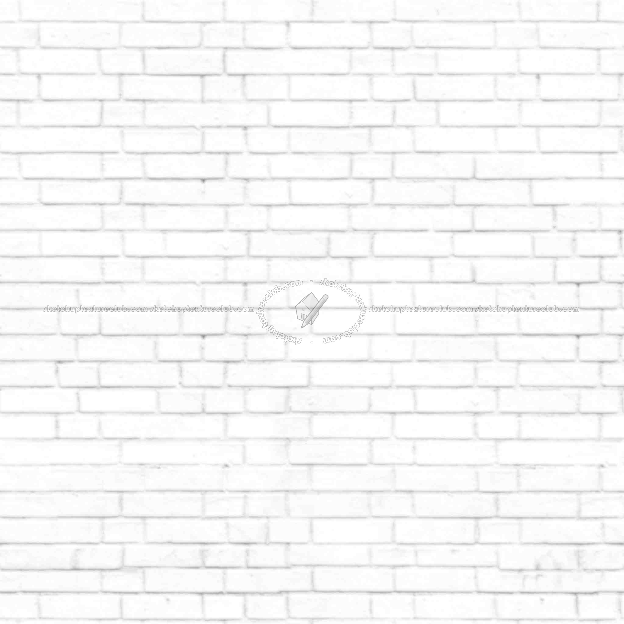 Textures   -   ARCHITECTURE   -   BRICKS   -   White Bricks  - White bricks texture seamles 00522 - Ambient occlusion