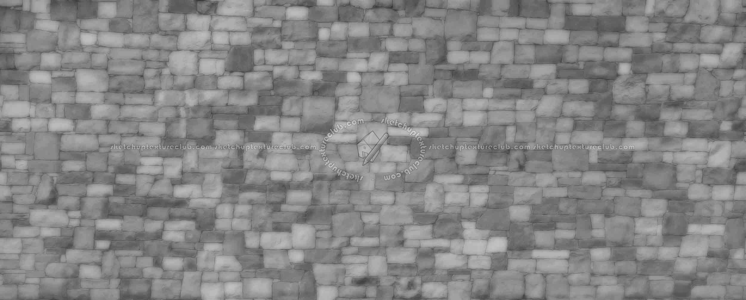 Textures   -   ARCHITECTURE   -   STONES WALLS   -   Claddings stone   -   Exterior  - Stones wall cladding texture seamless 20897 - Displacement