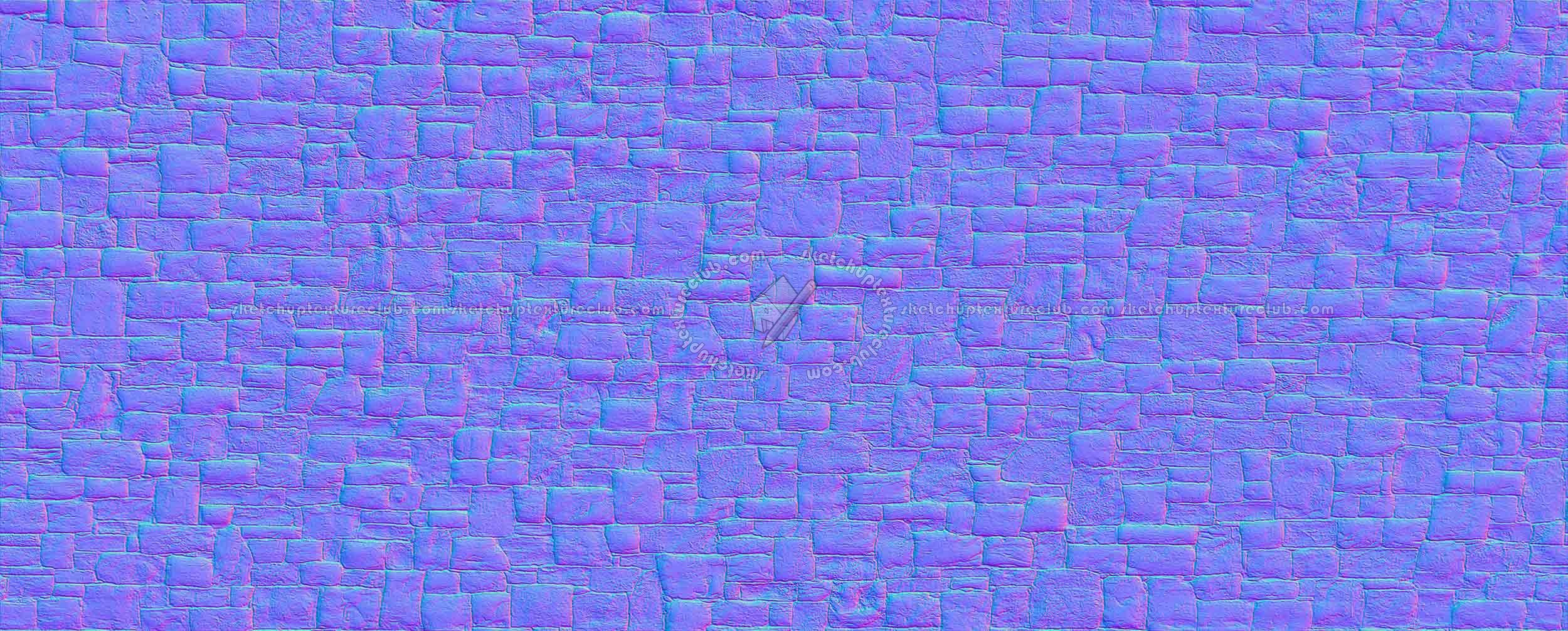 Textures   -   ARCHITECTURE   -   STONES WALLS   -   Claddings stone   -   Exterior  - Stones wall cladding texture seamless 2 20898 - Normal