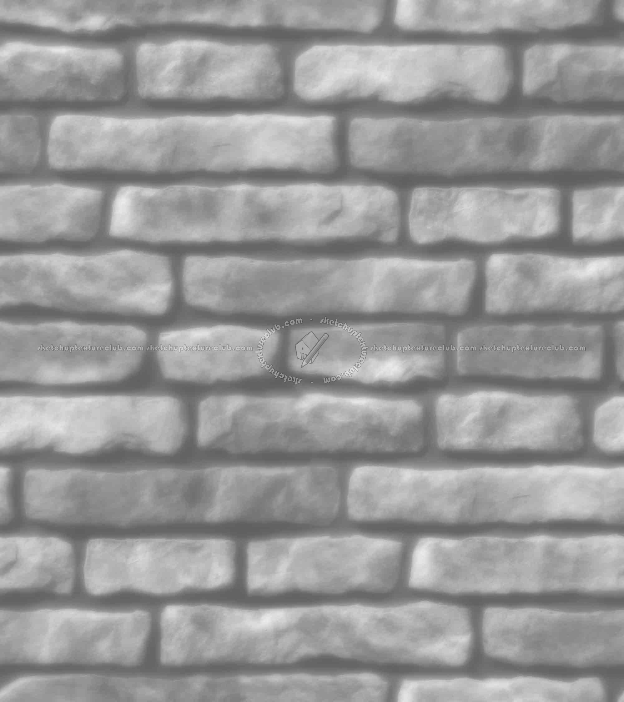 Textures   -   ARCHITECTURE   -   STONES WALLS   -   Claddings stone   -   Exterior  - Stones wall cladding texture seamless 21296 - Displacement