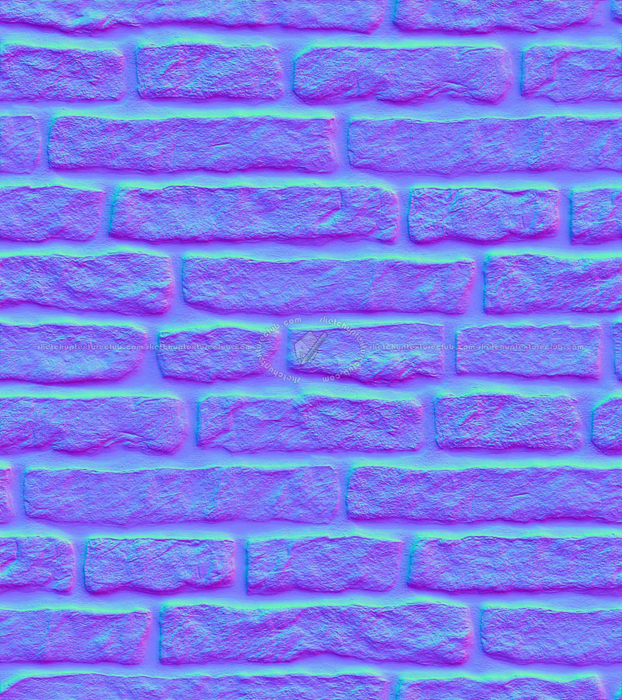 Textures   -   ARCHITECTURE   -   STONES WALLS   -   Claddings stone   -   Exterior  - Stones wall cladding texture seamless 21296 - Normal