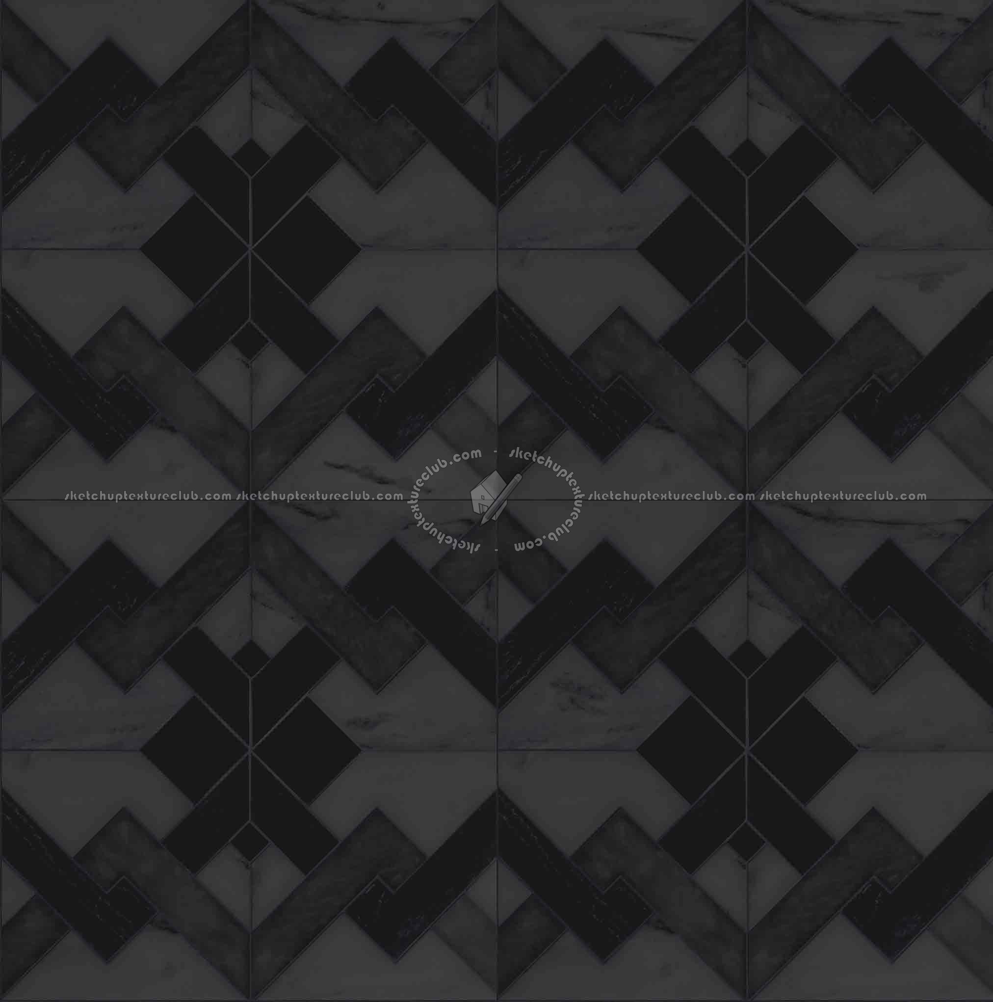 Textures   -   ARCHITECTURE   -   TILES INTERIOR   -   Marble tiles   -   Marble geometric patterns  - American white marble tile with raw wood texture seamless 21146 - Specular